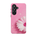 Pink Daisy Phone Case, Aesthetic Floral iPhone & Samsung Case, Cute Flower Phone Cover, Soft Girl Coquette Case, Feminine Pink Case