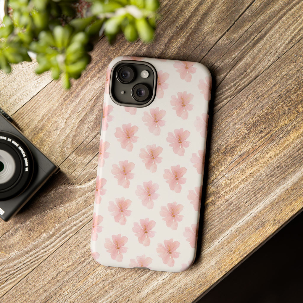Floral Pink Blossom Tough Phone Case