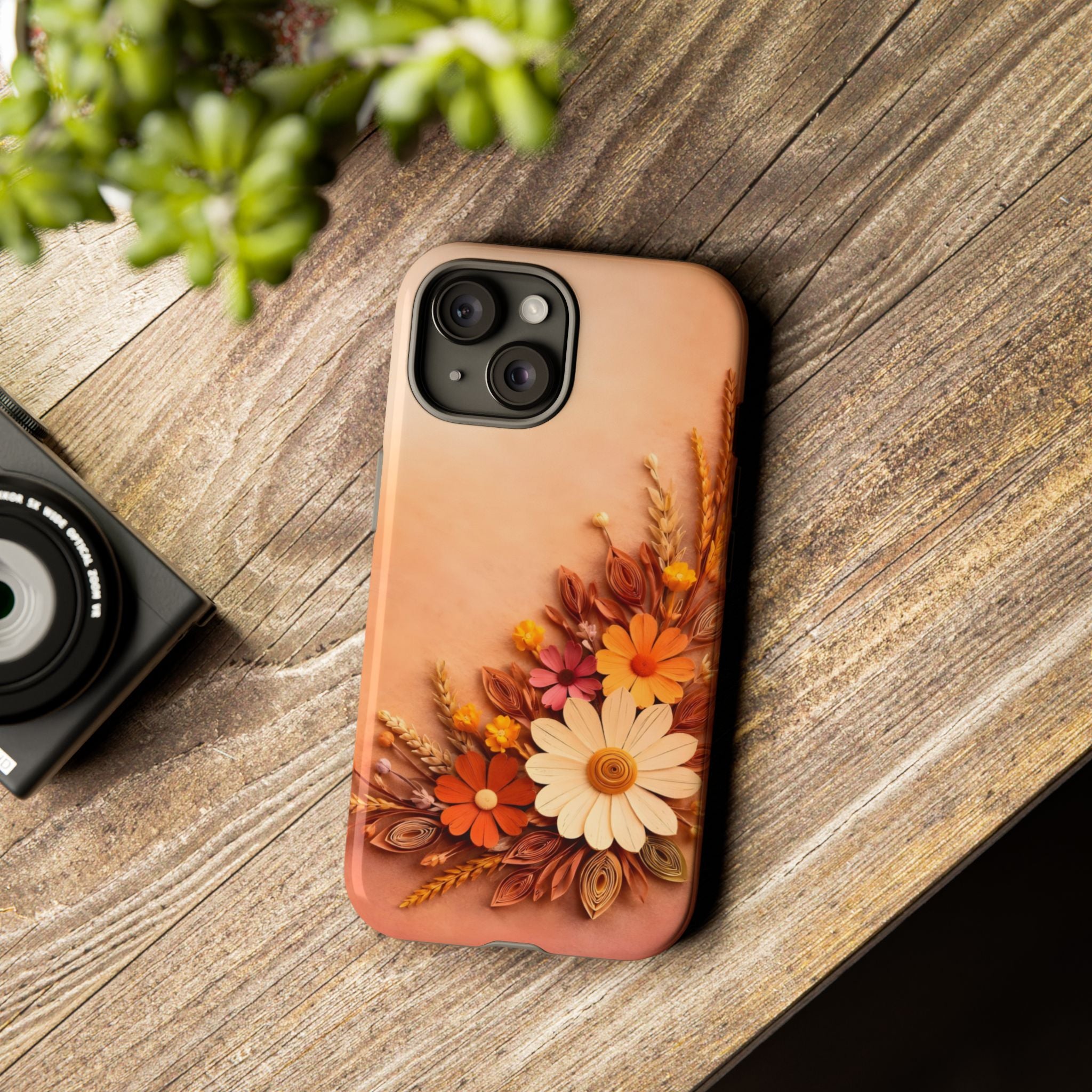 Floral Daisies Phone Case — Autumn Bouquet Protective iPhone Cover