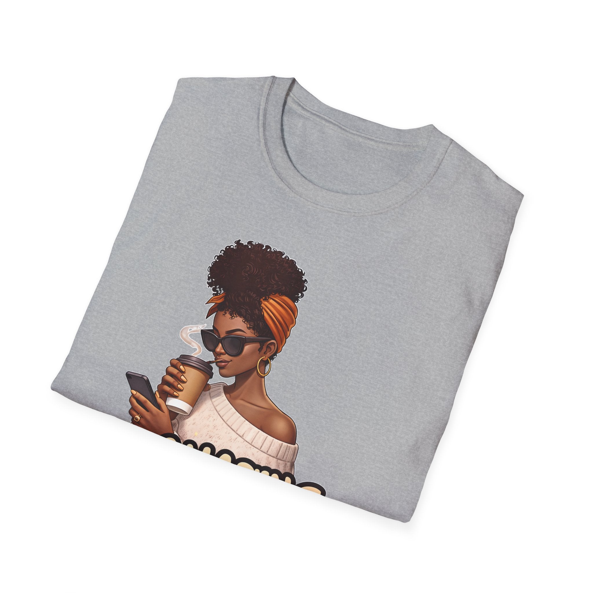 Chasing Goals Not People T-Shirt — Motivational Afro Woman Graphic Tee
