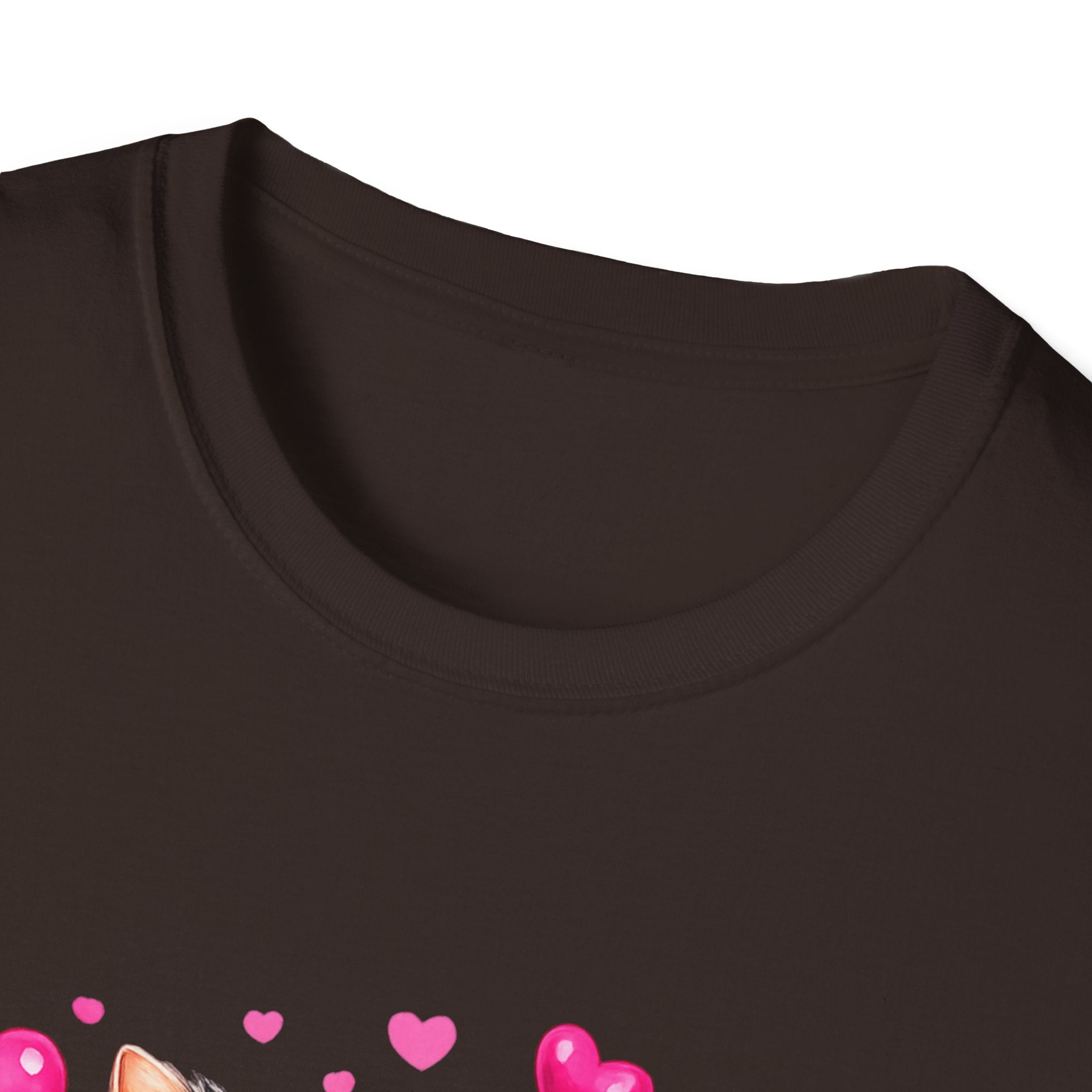 Mommy’s Child Yorkie Shirt – Cute Puppy in Mug Graphic Tee, Dog Lover Gift, Pink Heart Aesthetic, Yorkshire Terrier T-Shirt for Women