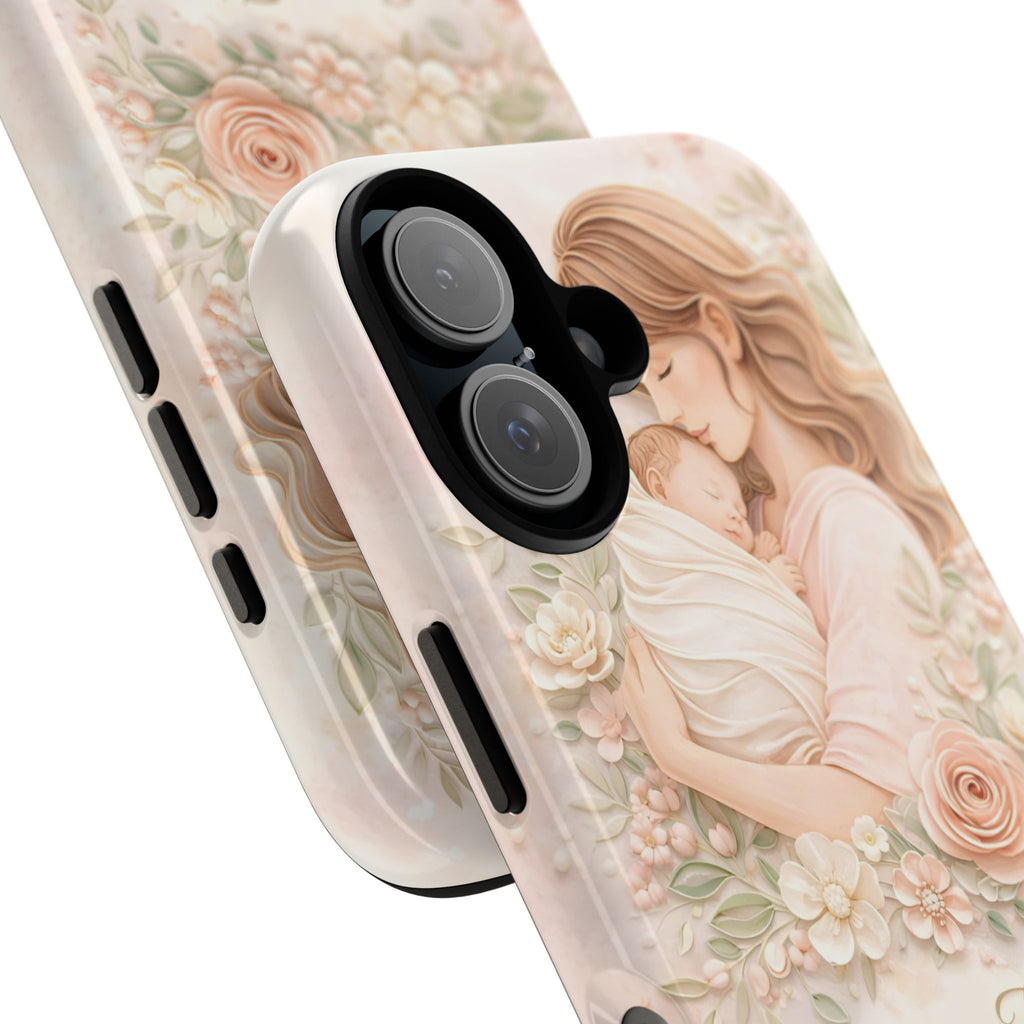 My First Mother's Day Floral Phone Case — Mom & Baby Protective Case