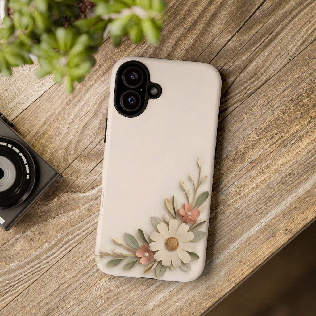 Daisy Blossom Tough Phone Case — Floral Protective iPhone Cover