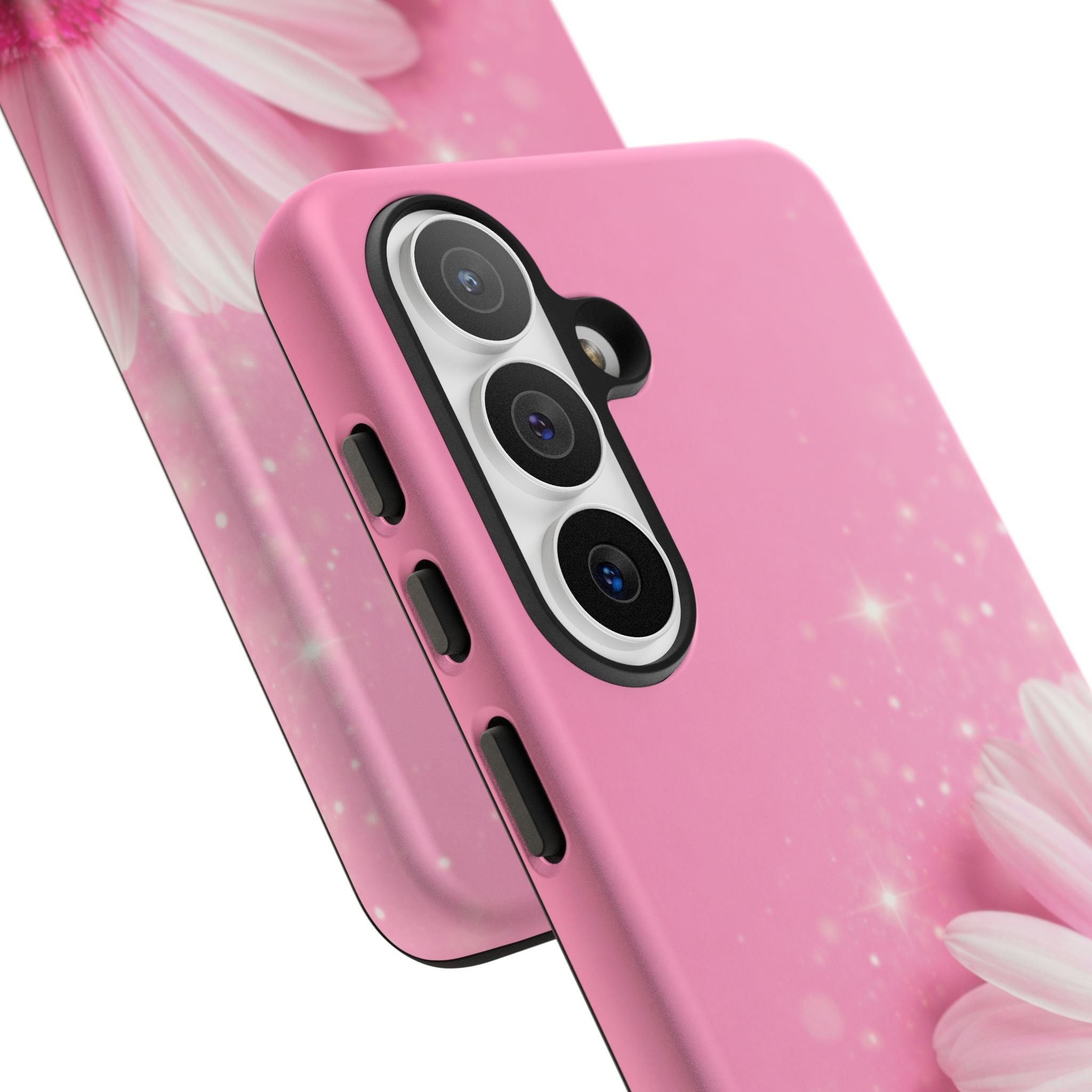 Pink Daisy Phone Case, Aesthetic Floral iPhone & Samsung Case, Cute Flower Phone Cover, Soft Girl Coquette Case, Feminine Pink Case