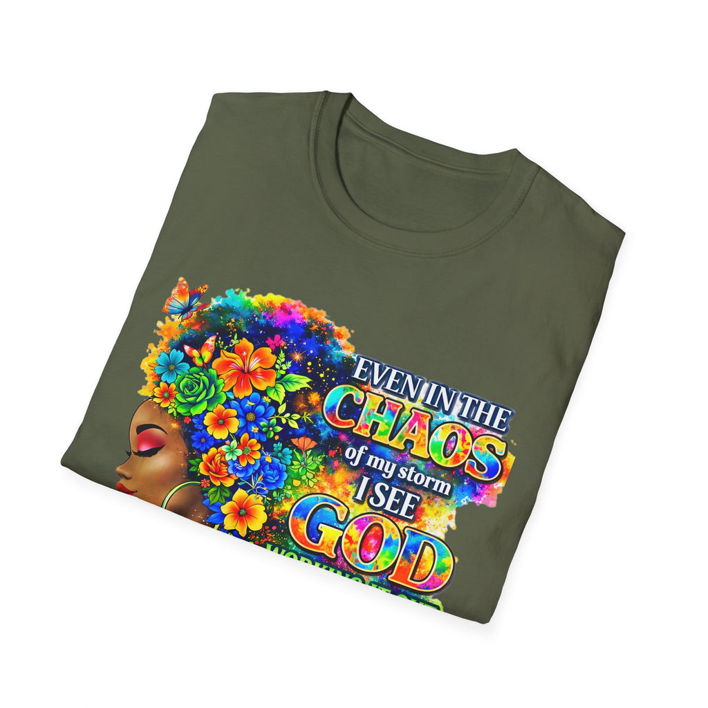 Faithful in the Storm T-Shirt — "Even in the Chaos of My Storm I See God Working It Out for Me"