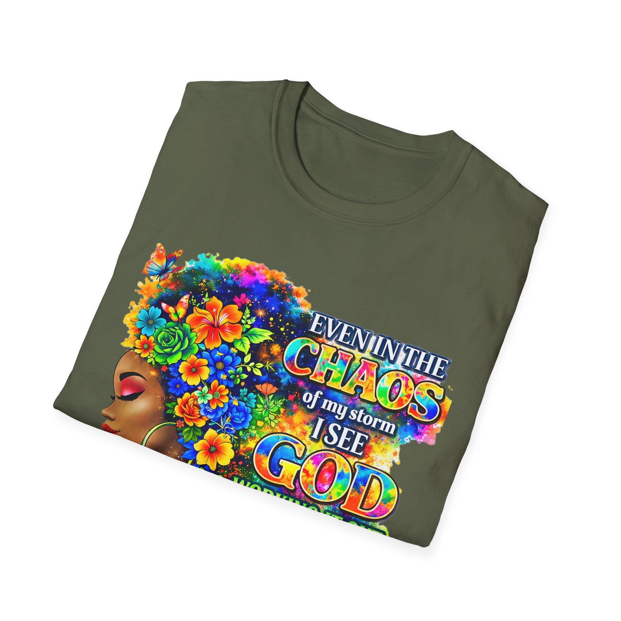 Faithful in the Storm T-Shirt — "Even in the Chaos of My Storm I See God Working It Out for Me"