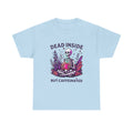 Dead Inside But Caffeinated T-Shirt – Funny Skeleton Coffee Tee