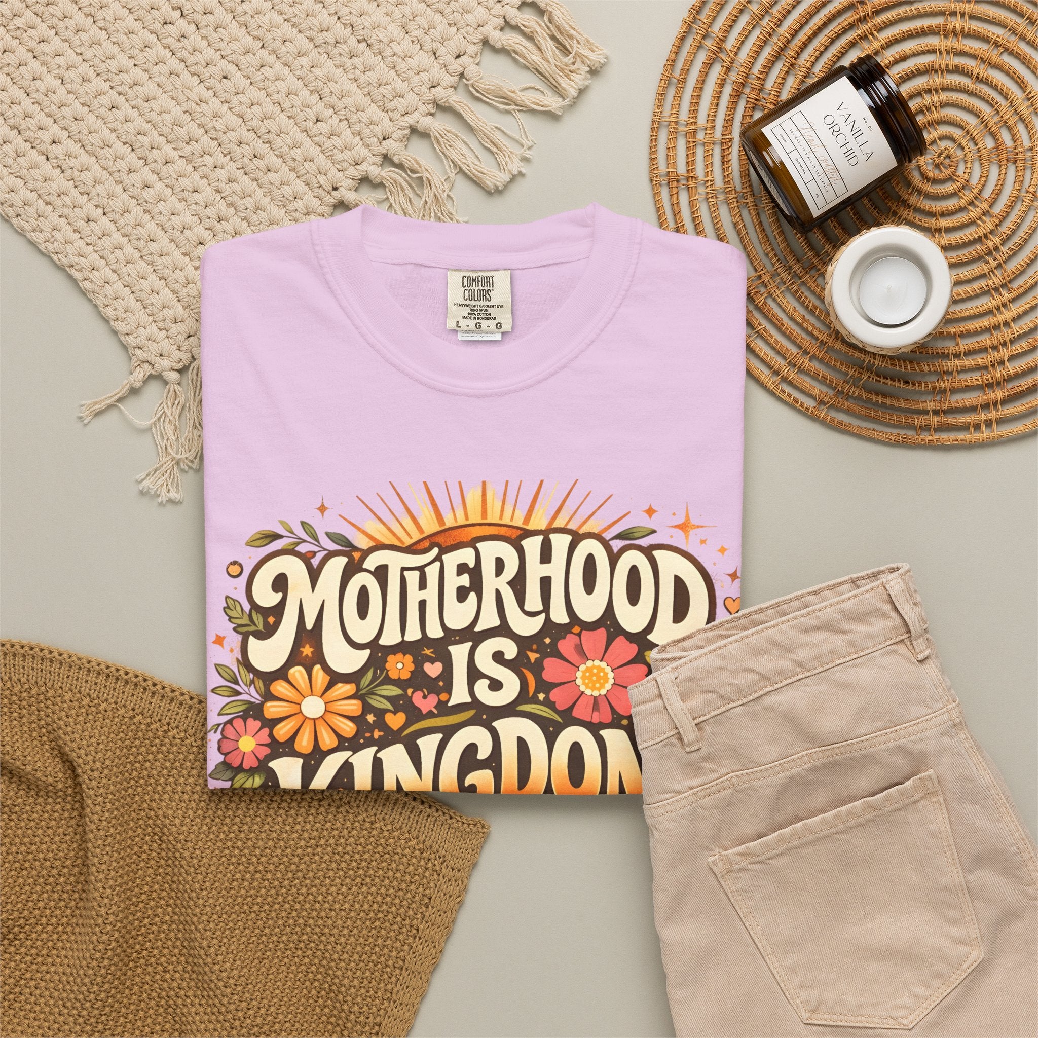 Motherhood Is Kingdom Work T-Shirt — Christian Mom Graphic Tee (Proverbs 31:27)