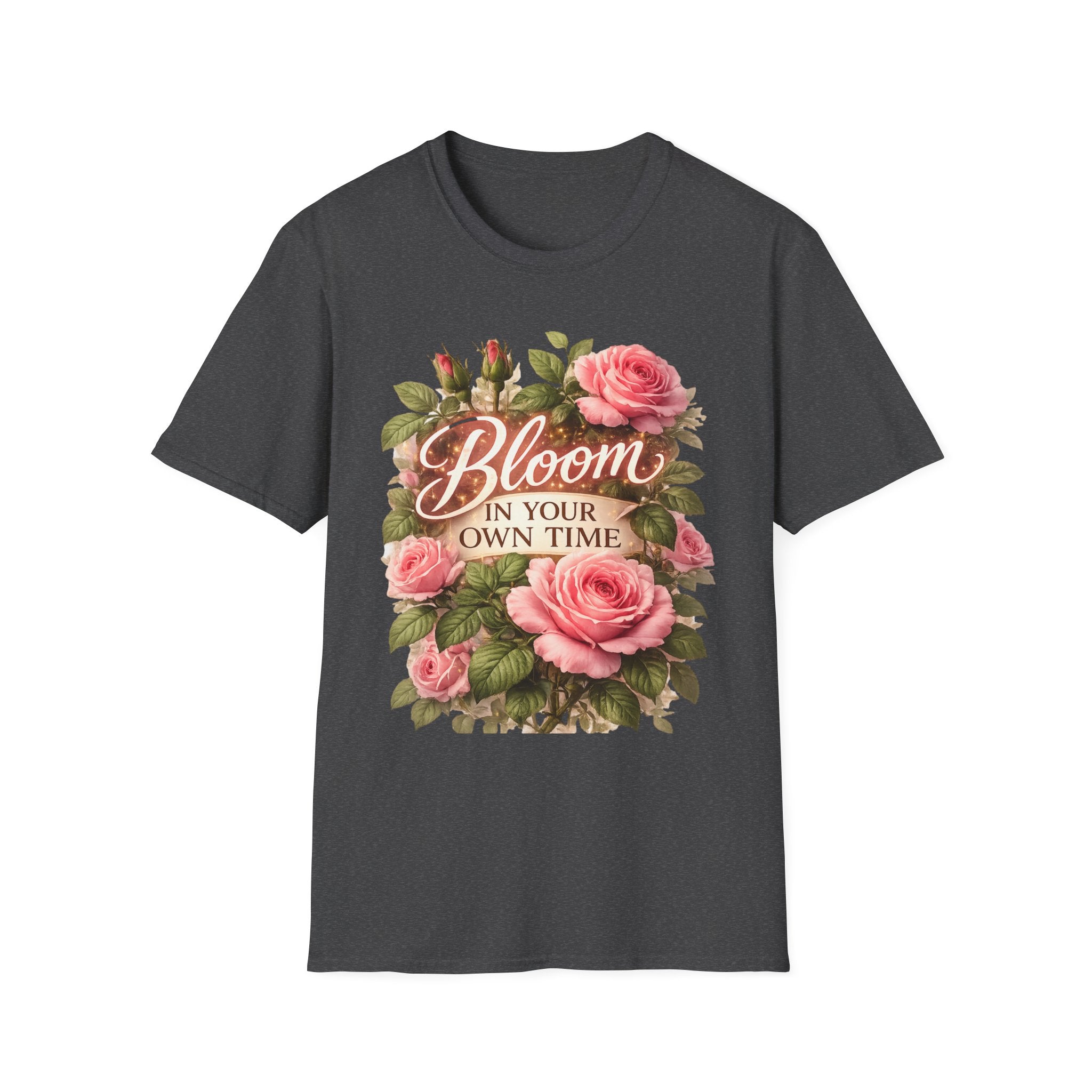Inspirational Flower Shirt for Women, Bloom In Your Own Time Tee, Self Love Gift, Birthday Gift for Her, Cute Floral Shirt