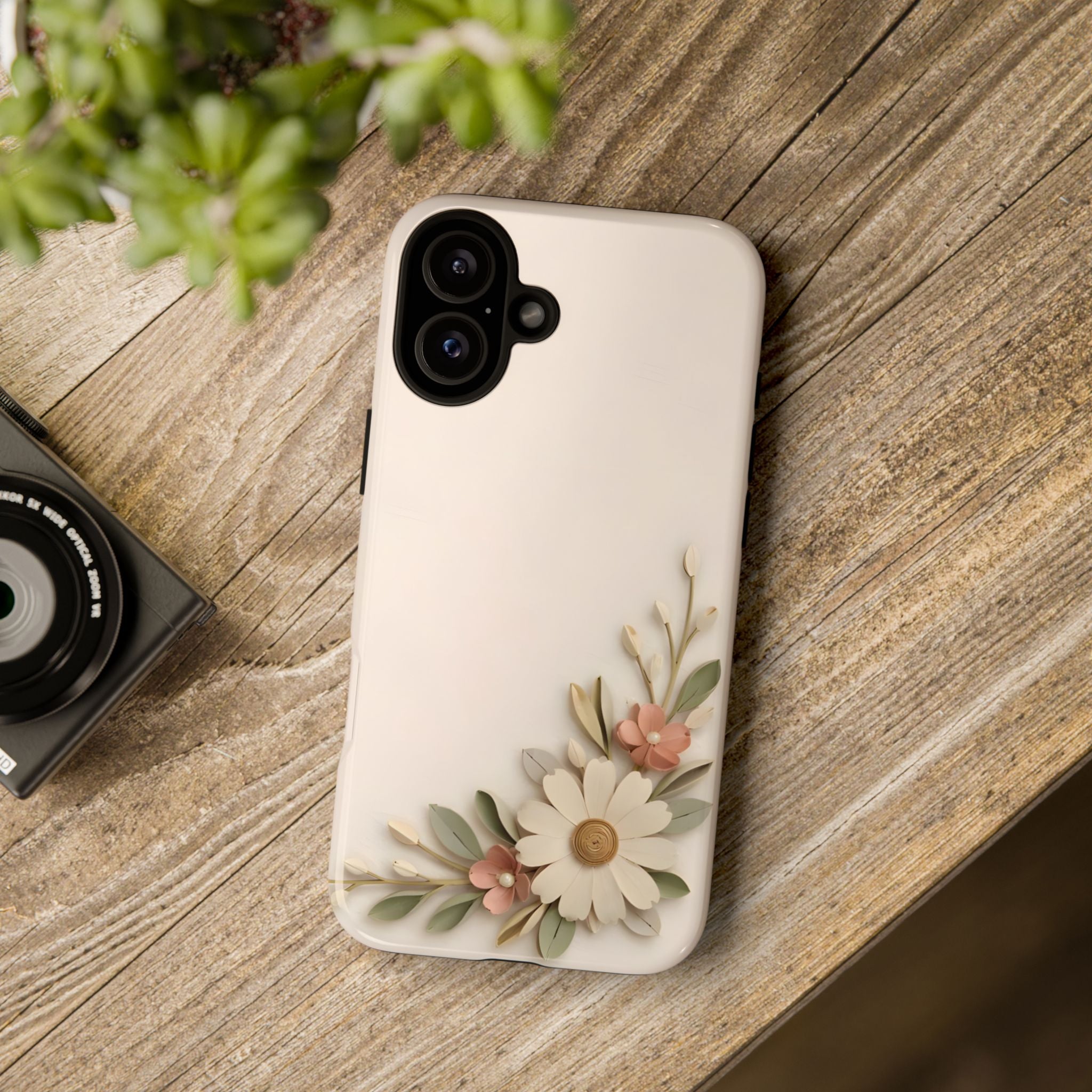 Daisy Blossom Tough Phone Case — Floral Protective iPhone Cover