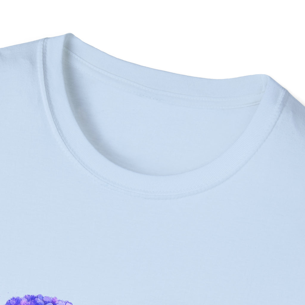 Inspirational Black Woman T-Shirt — "Even in the Darkness I See God Working for Me" Floral Portrait