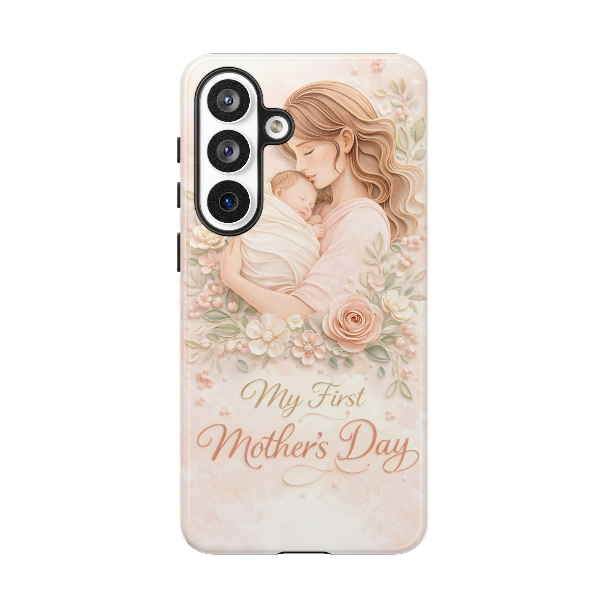 My First Mother's Day Floral Phone Case — Mom & Baby Protective Case