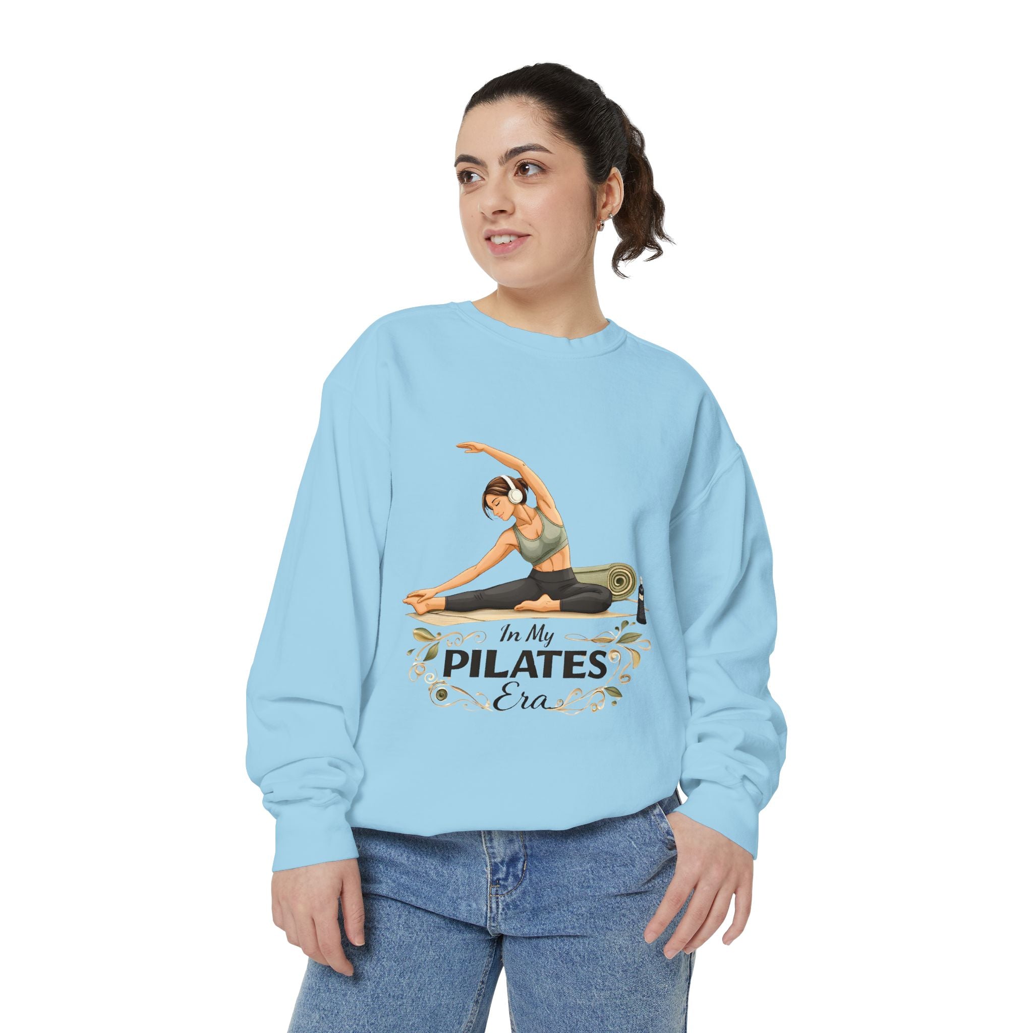 Pilates Era Sweatshirt - 'In My Pilates Era' Illustrated Fitness Crewneck