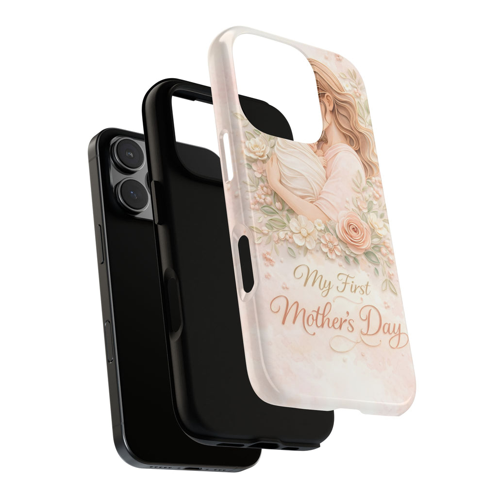 My First Mother's Day Floral Phone Case — Mom & Baby Protective Case