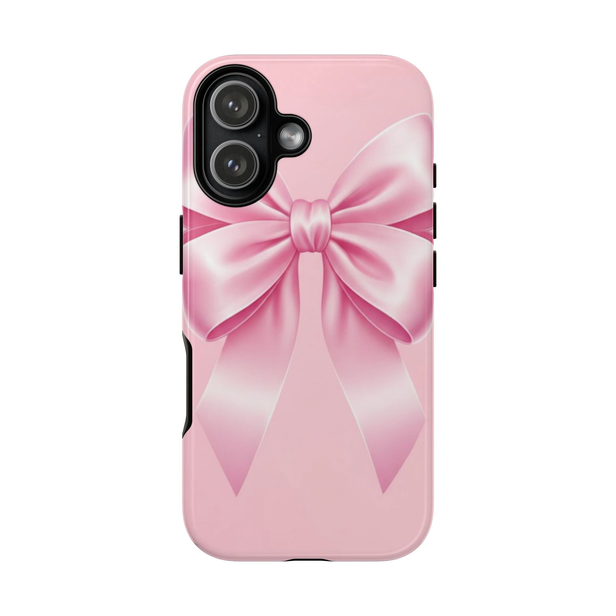 Coquette Pink Bow Phone Case, Cute Aesthetic iPhone Case, Soft Girl Bow Cover, Feminine Girly Phone Case