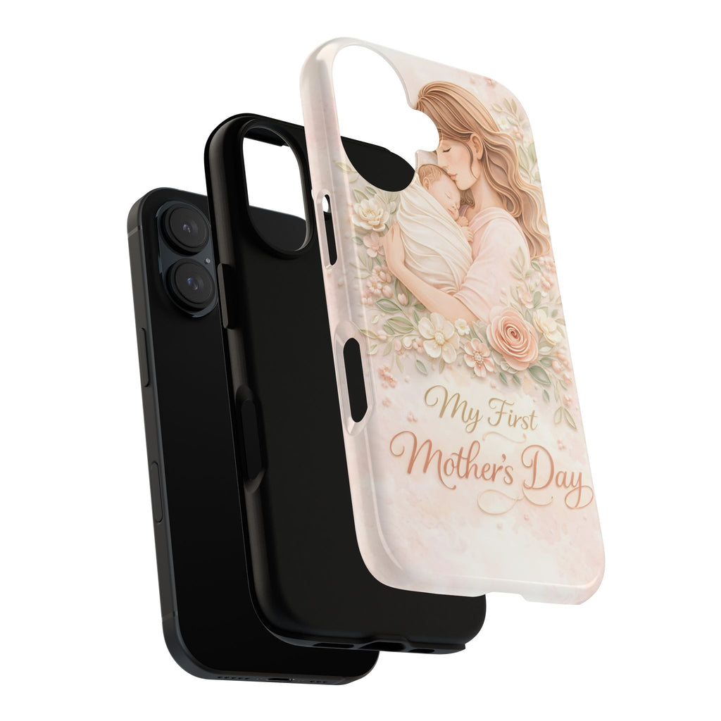 My First Mother's Day Floral Phone Case — Mom & Baby Protective Case