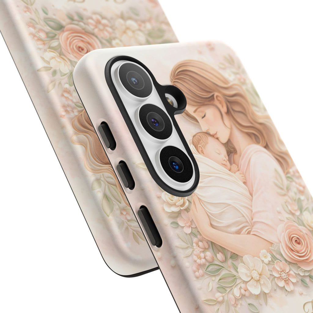 My First Mother's Day Floral Phone Case — Mom & Baby Protective Case