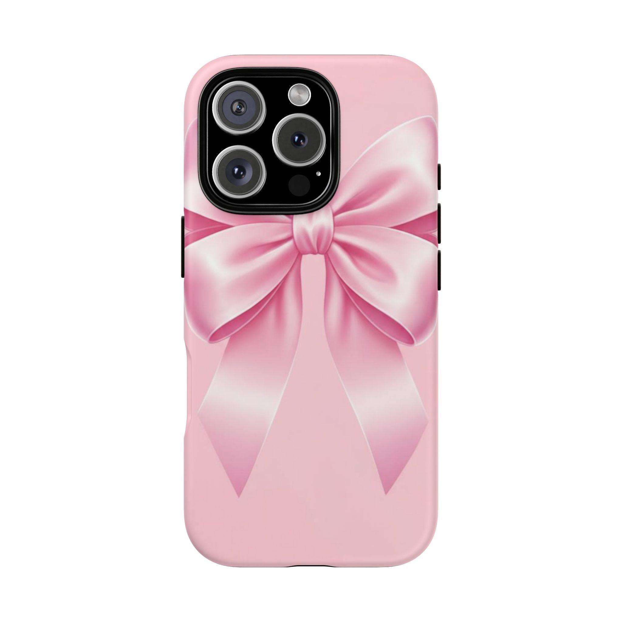 Coquette Pink Bow Phone Case, Cute Aesthetic iPhone Case, Soft Girl Bow Cover, Feminine Girly Phone Case