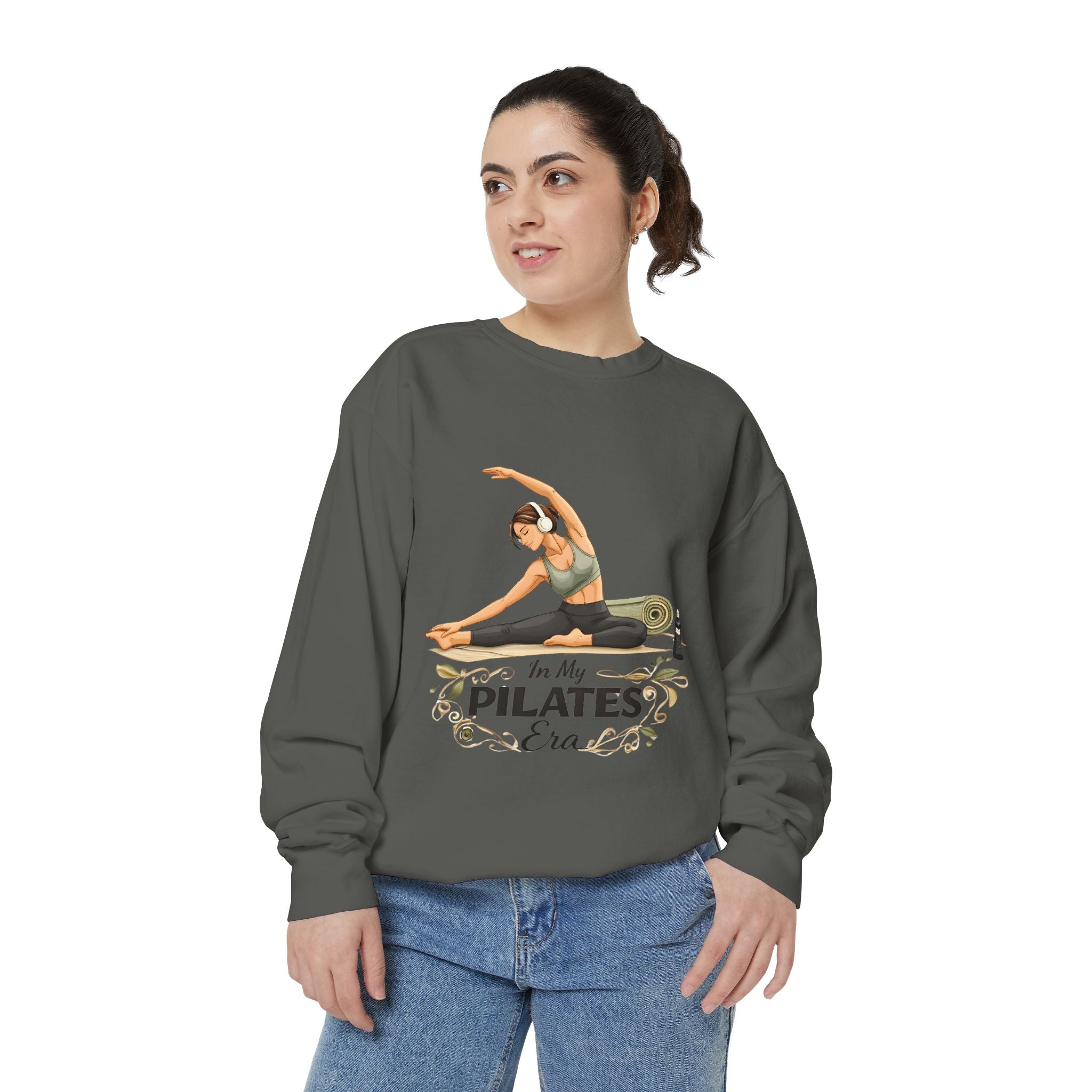 Pilates Era Sweatshirt - 'In My Pilates Era' Illustrated Fitness Crewneck