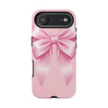 Coquette Pink Bow Phone Case, Cute Aesthetic iPhone Case, Soft Girl Bow Cover, Feminine Girly Phone Case