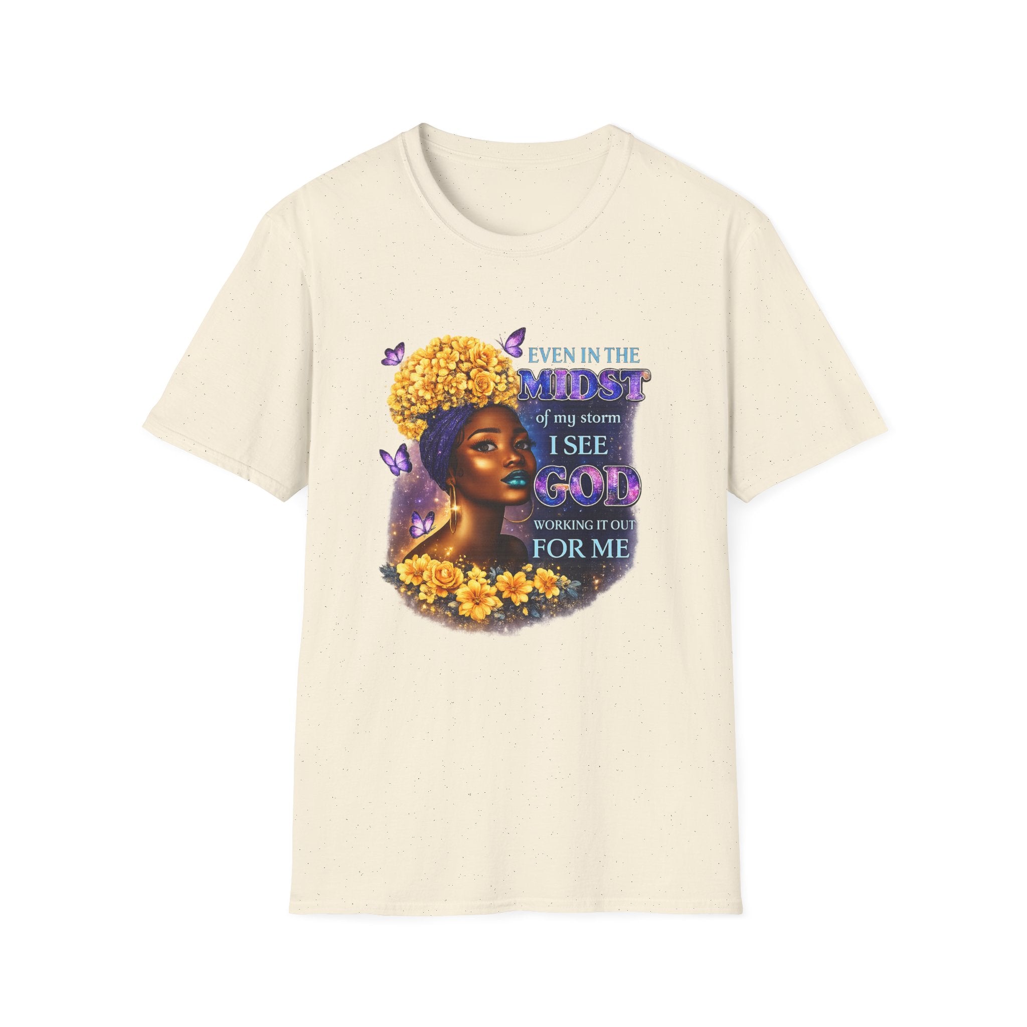 Inspirational Soul Tee — "Even in the Midst I See God Working" Graphic T-Shirt