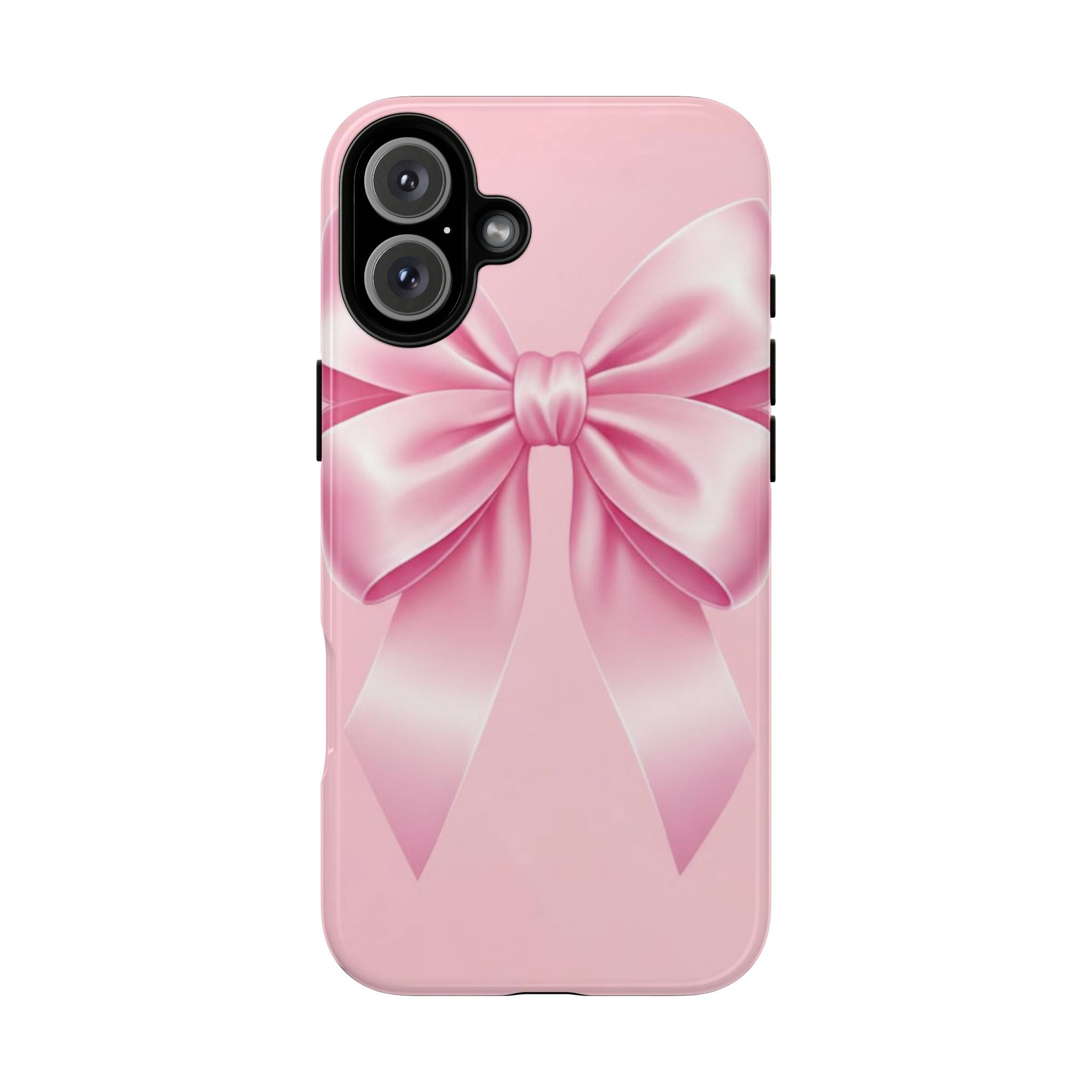 Coquette Pink Bow Phone Case, Cute Aesthetic iPhone Case, Soft Girl Bow Cover, Feminine Girly Phone Case