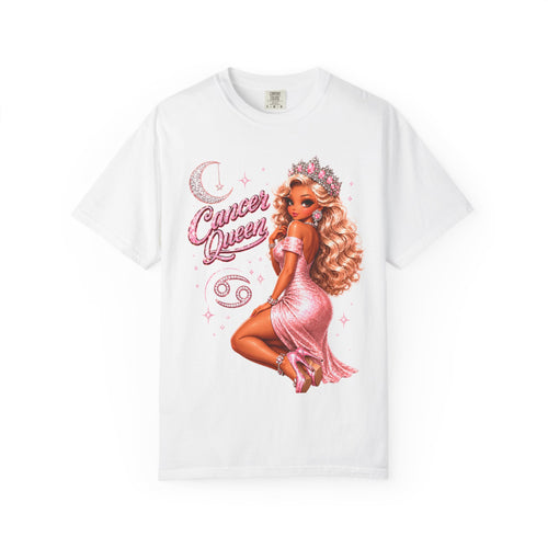 Cancer Queen Soft Heart Strong Soul Shirt – Zodiac Astrology Graphic Tee for Women, Pink Coquette Cancer Zodiac Birthday Gift, Trendy Astrology T-Shirt