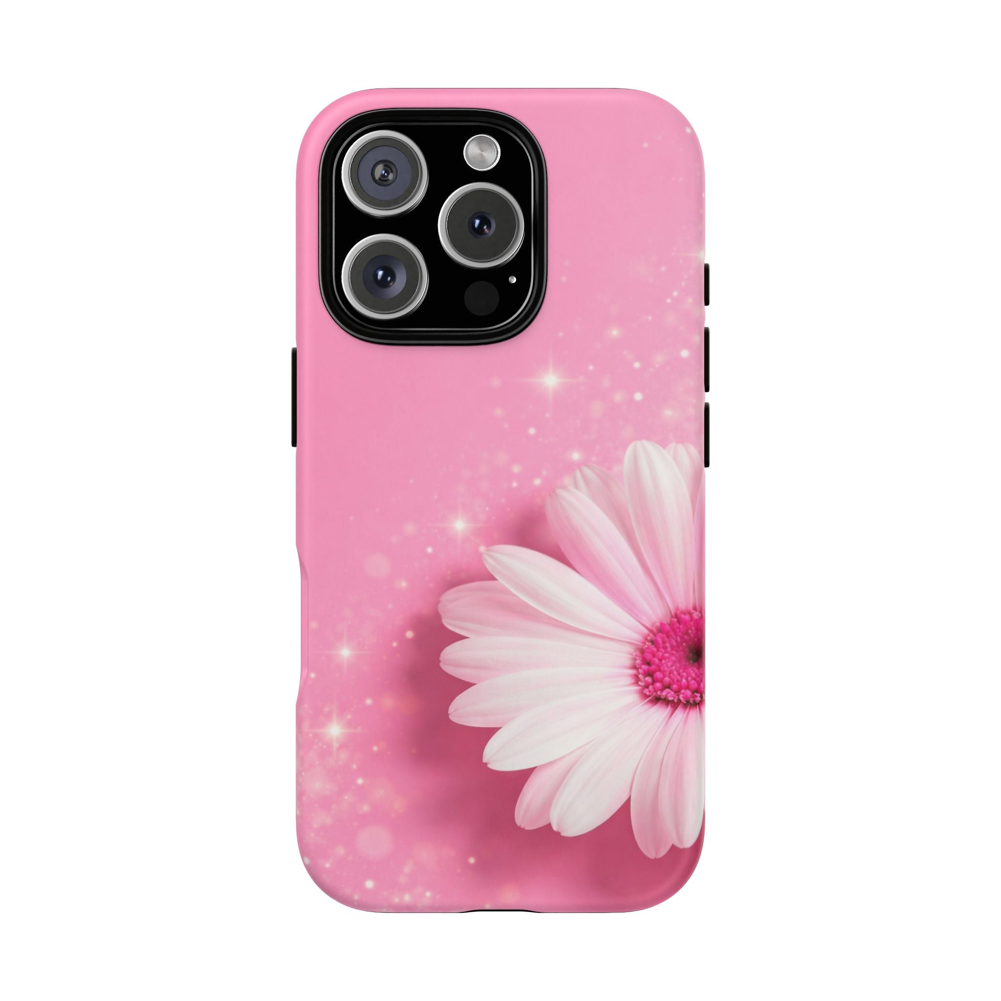 Pink Daisy Phone Case, Aesthetic Floral iPhone & Samsung Case, Cute Flower Phone Cover, Soft Girl Coquette Case, Feminine Pink Case