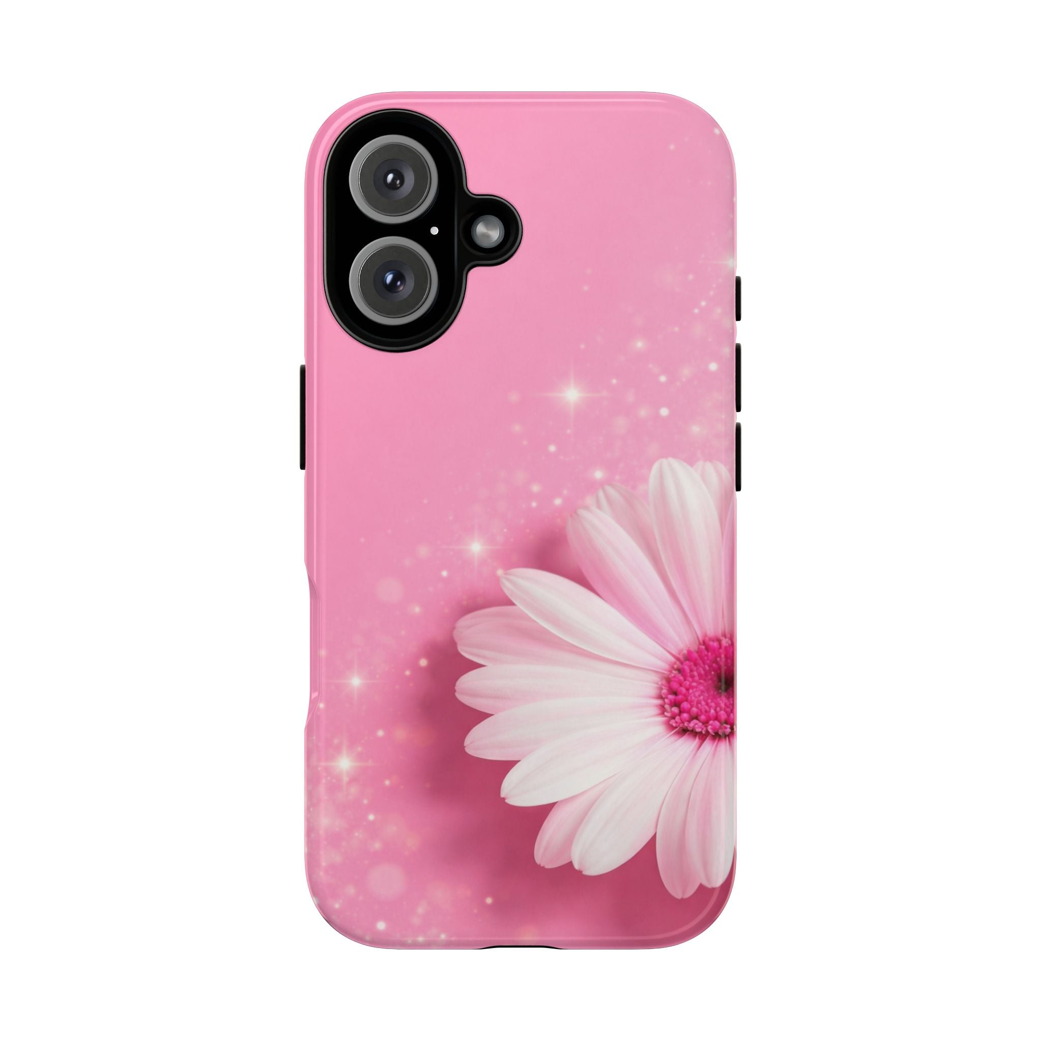 Pink Daisy Phone Case, Aesthetic Floral iPhone & Samsung Case, Cute Flower Phone Cover, Soft Girl Coquette Case, Feminine Pink Case