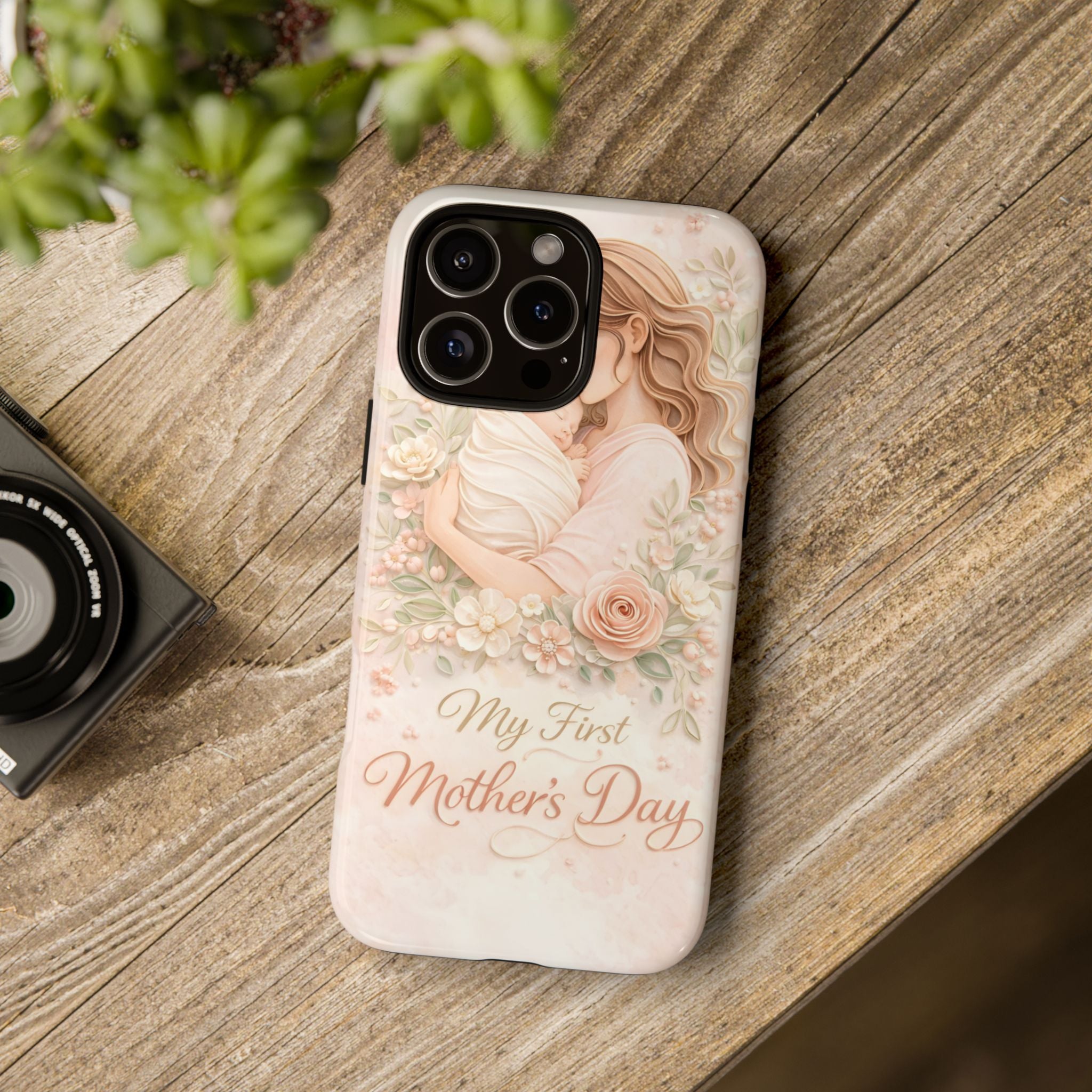 My First Mother's Day Floral Phone Case — Mom & Baby Protective Case