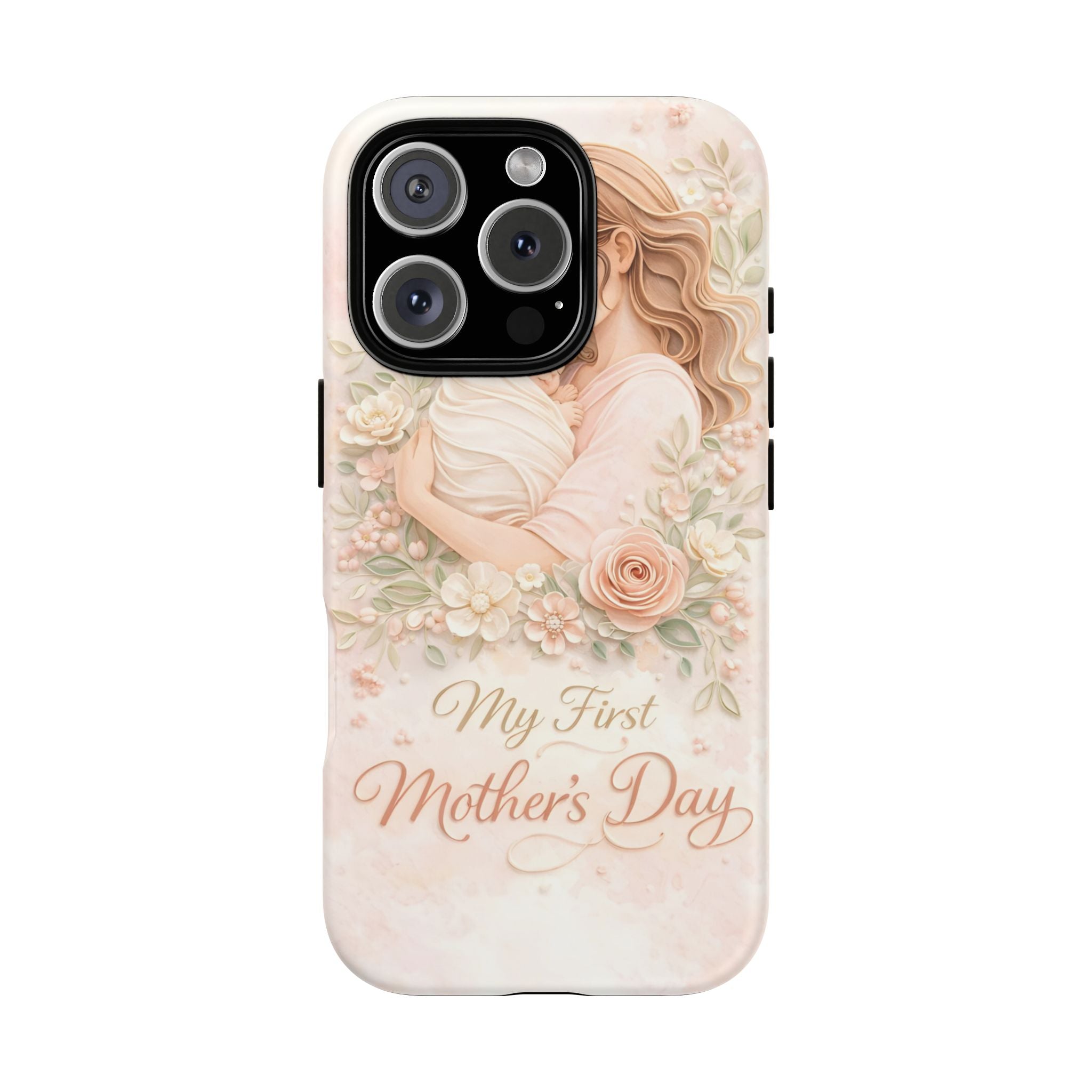 My First Mother's Day Floral Phone Case — Mom & Baby Protective Case