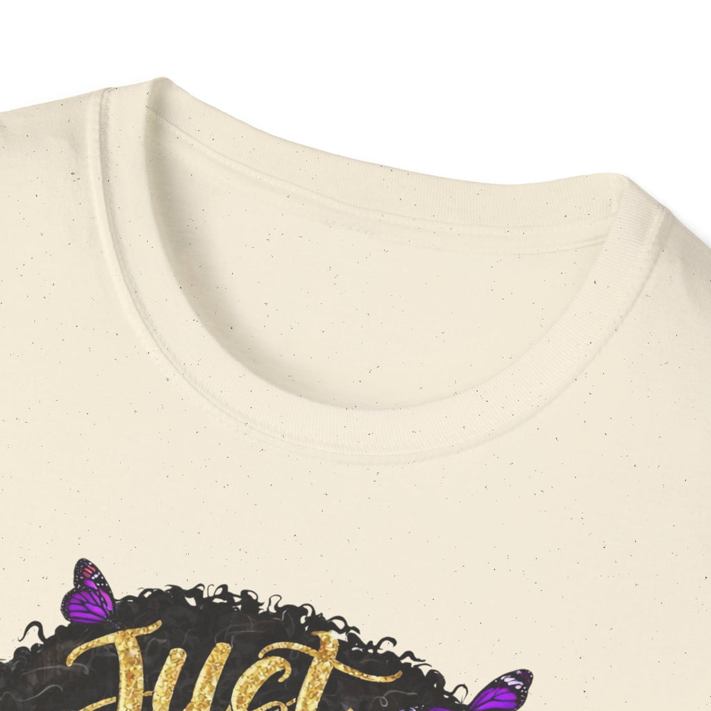 Redeemed Christian Afro Woman T-Shirt – Faith-Based Butterfly Design, Inspirational Black Woman Graphic Tee, Spiritual Gift for Women