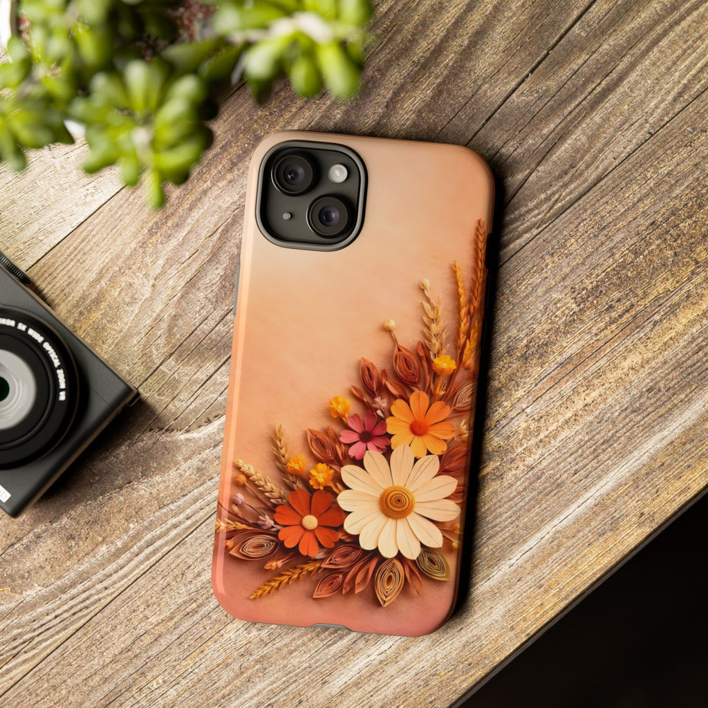 Floral Daisies Phone Case — Autumn Bouquet Protective iPhone Cover