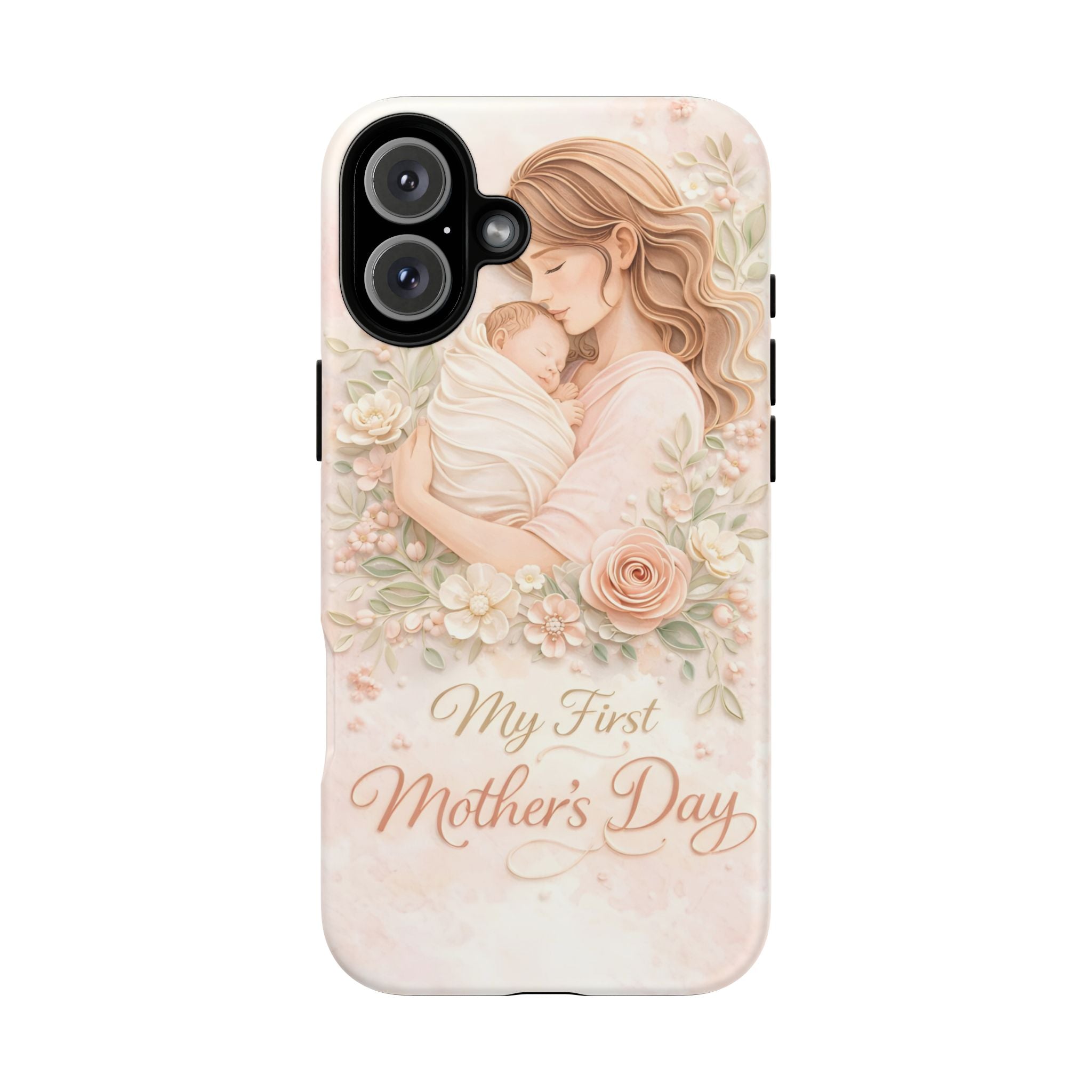 My First Mother's Day Floral Phone Case — Mom & Baby Protective Case