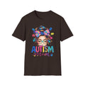 Autism Mom T-Shirt — Colorful Puzzle Heart Design for Proud Moms