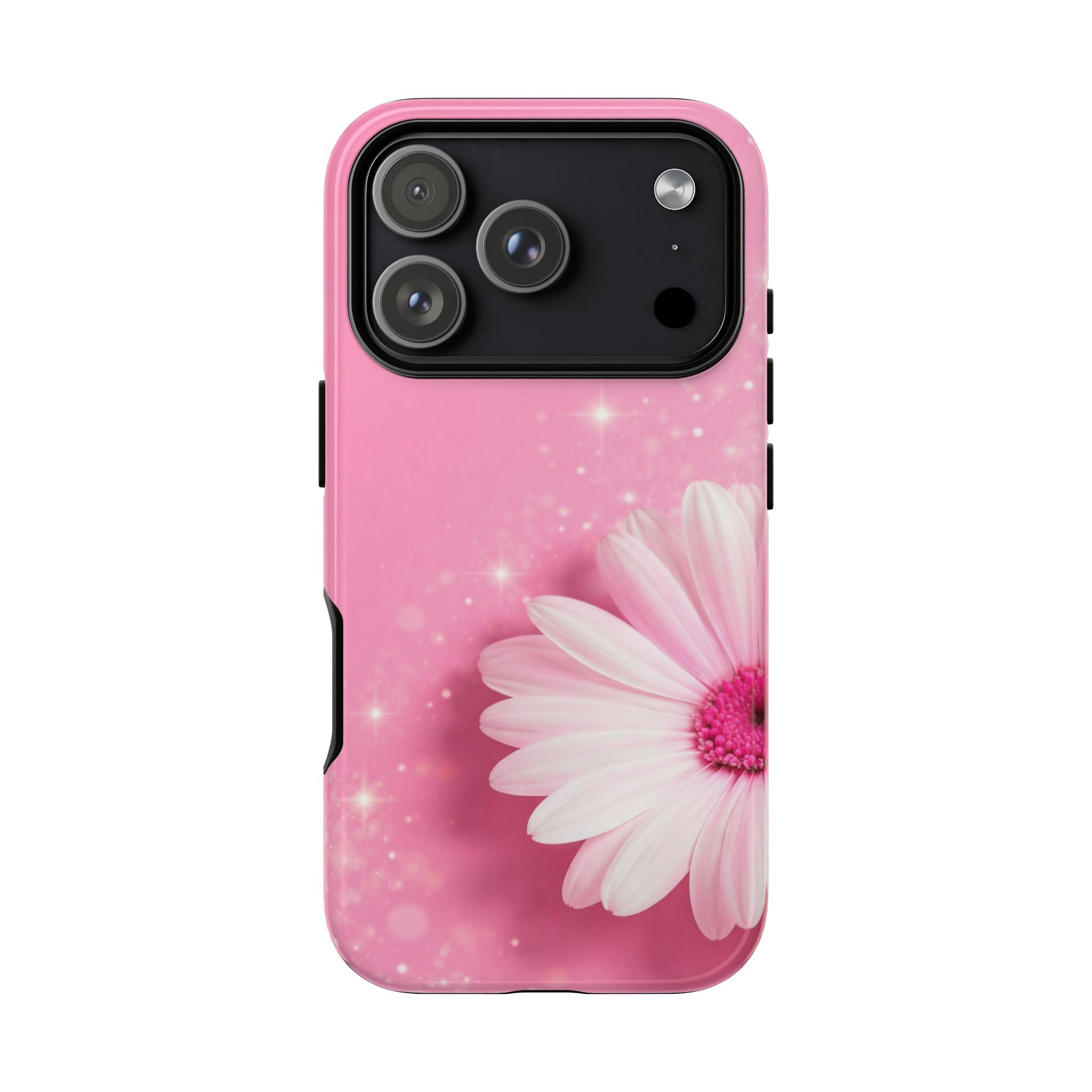 Pink Daisy Phone Case, Aesthetic Floral iPhone & Samsung Case, Cute Flower Phone Cover, Soft Girl Coquette Case, Feminine Pink Case