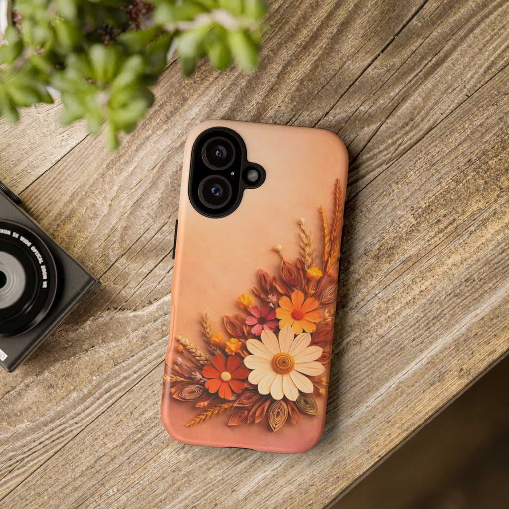 Floral Daisies Phone Case — Autumn Bouquet Protective iPhone Cover