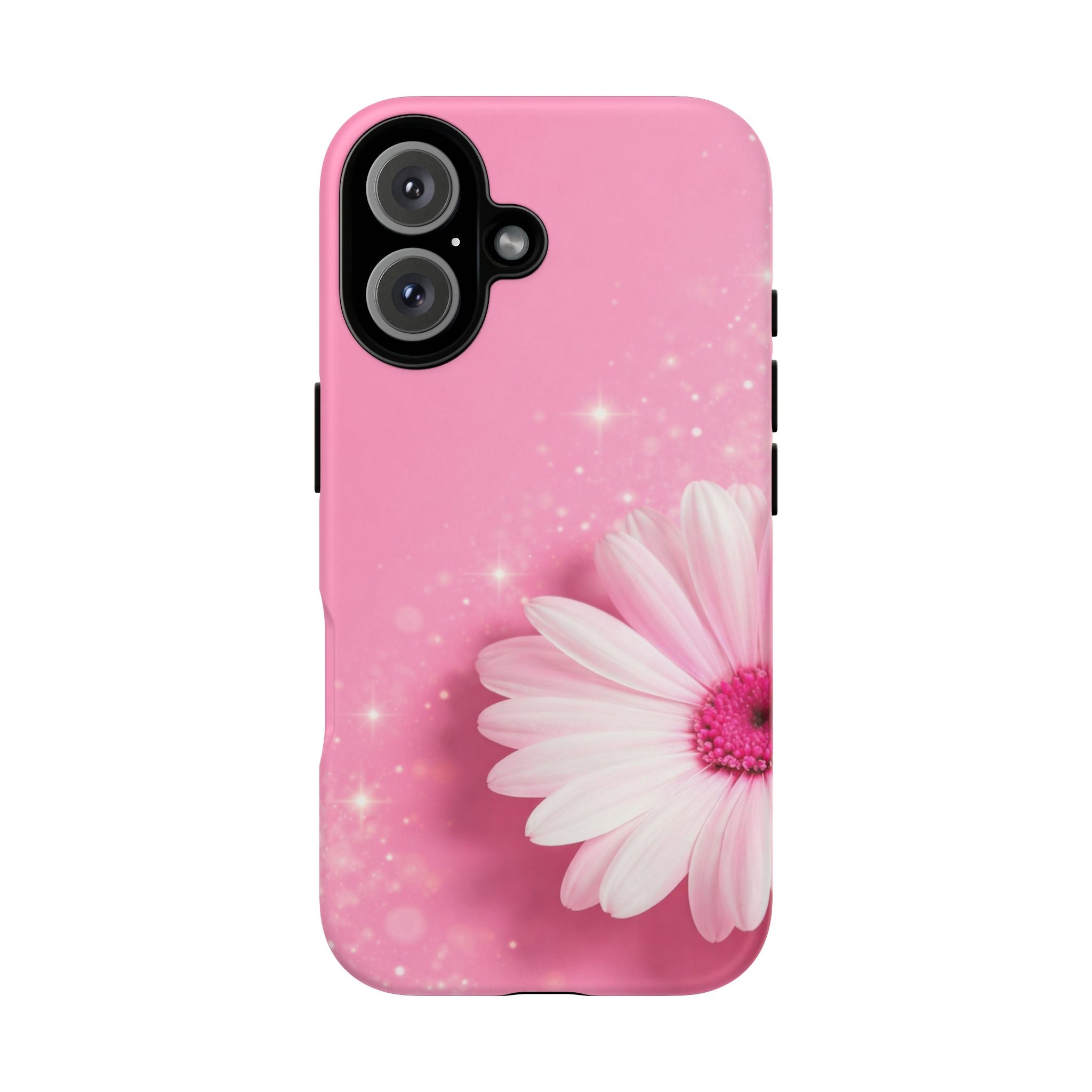 Pink Daisy Phone Case, Aesthetic Floral iPhone & Samsung Case, Cute Flower Phone Cover, Soft Girl Coquette Case, Feminine Pink Case