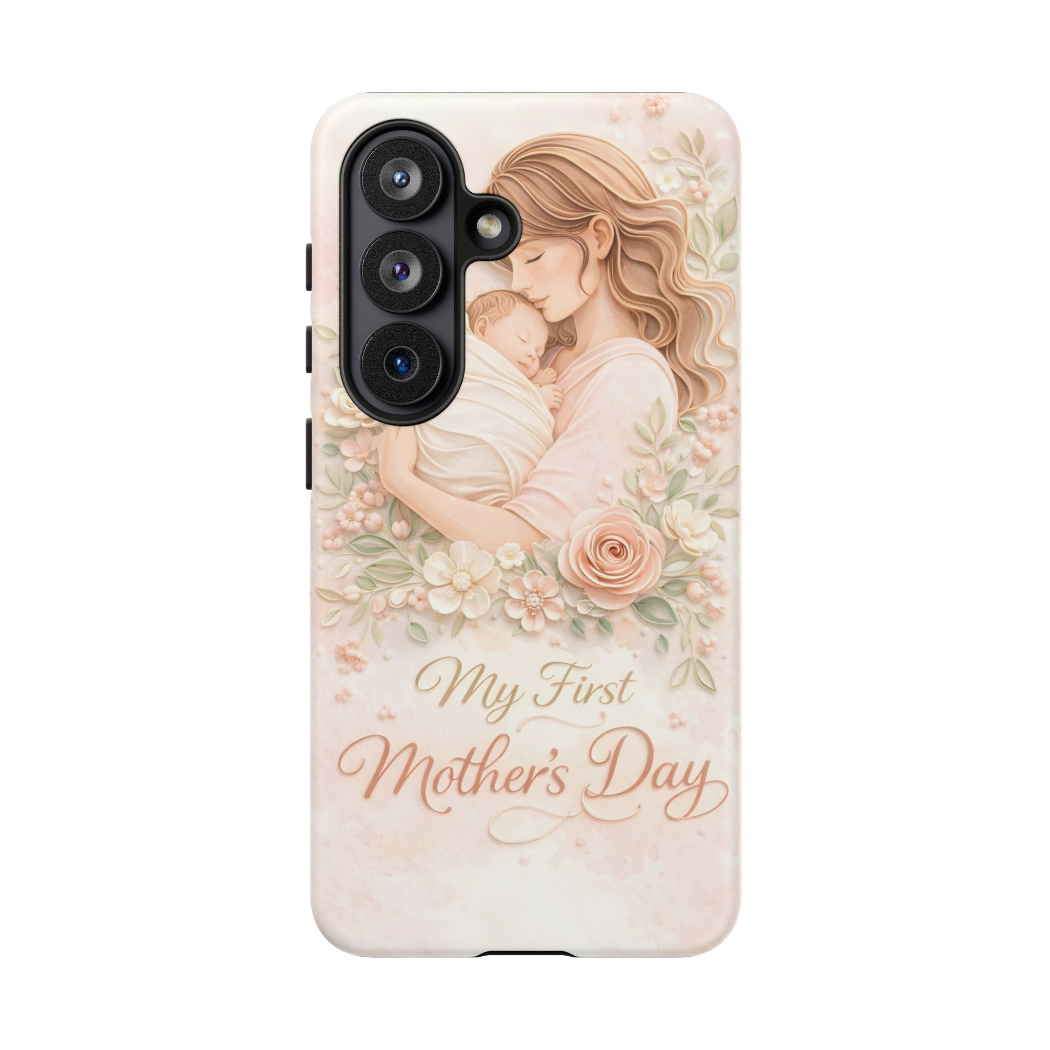 My First Mother's Day Floral Phone Case — Mom & Baby Protective Case