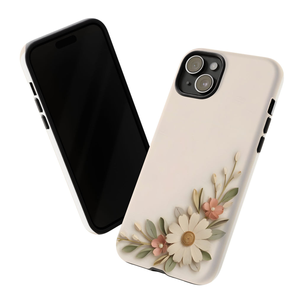Daisy Blossom Tough Phone Case — Floral Protective iPhone Cover