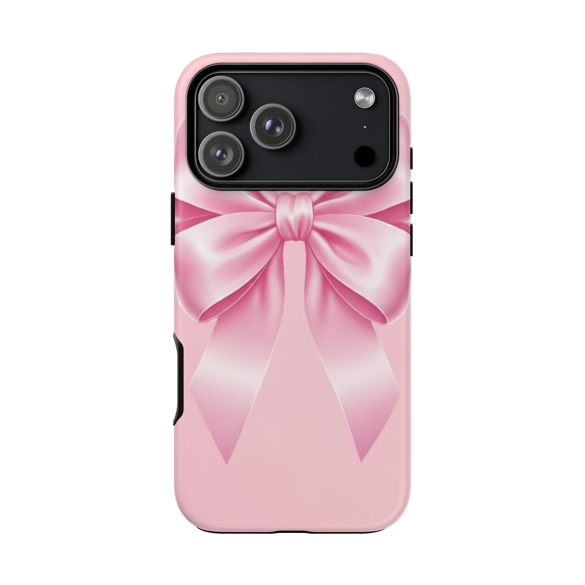Coquette Pink Bow Phone Case, Cute Aesthetic iPhone Case, Soft Girl Bow Cover, Feminine Girly Phone Case