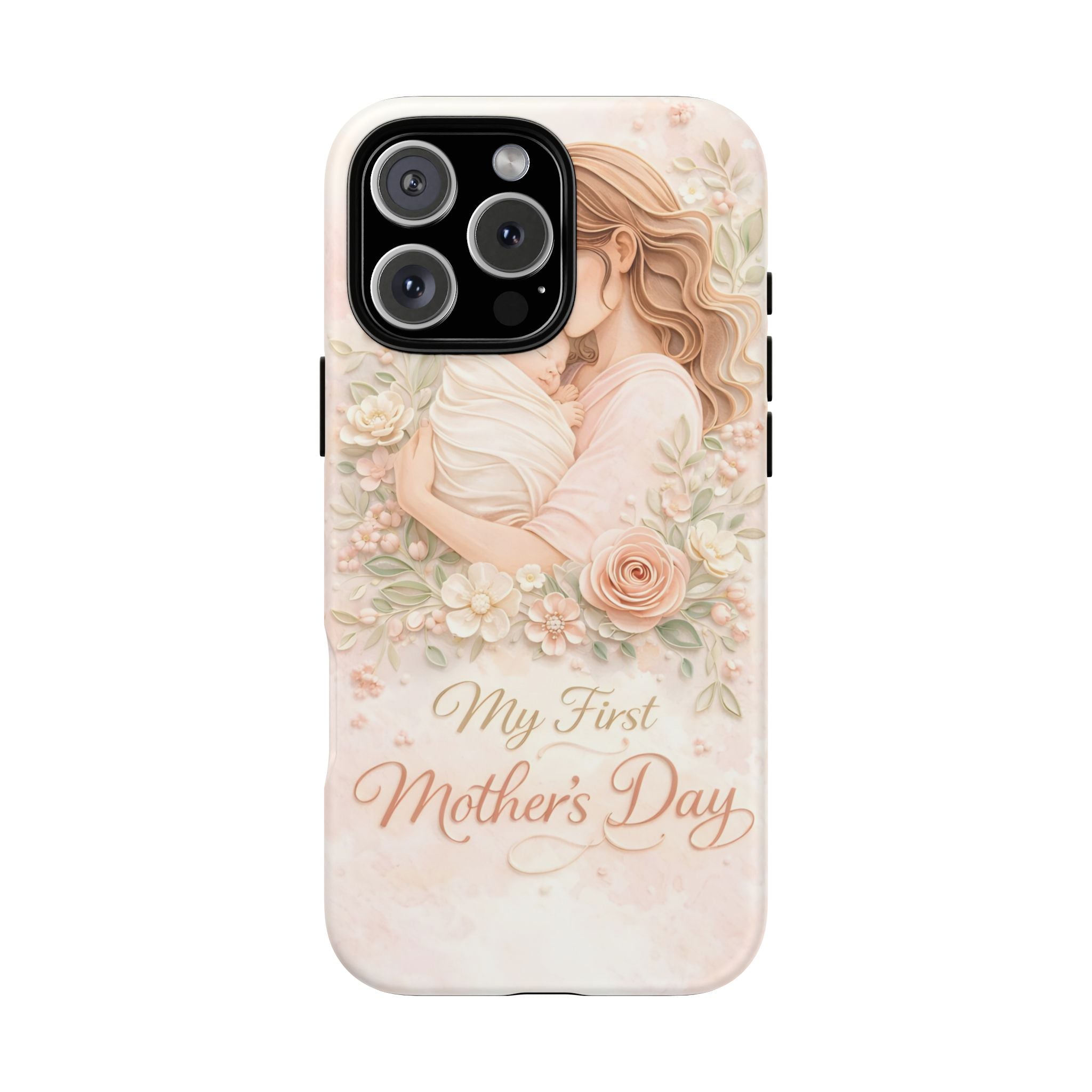 My First Mother's Day Floral Phone Case — Mom & Baby Protective Case