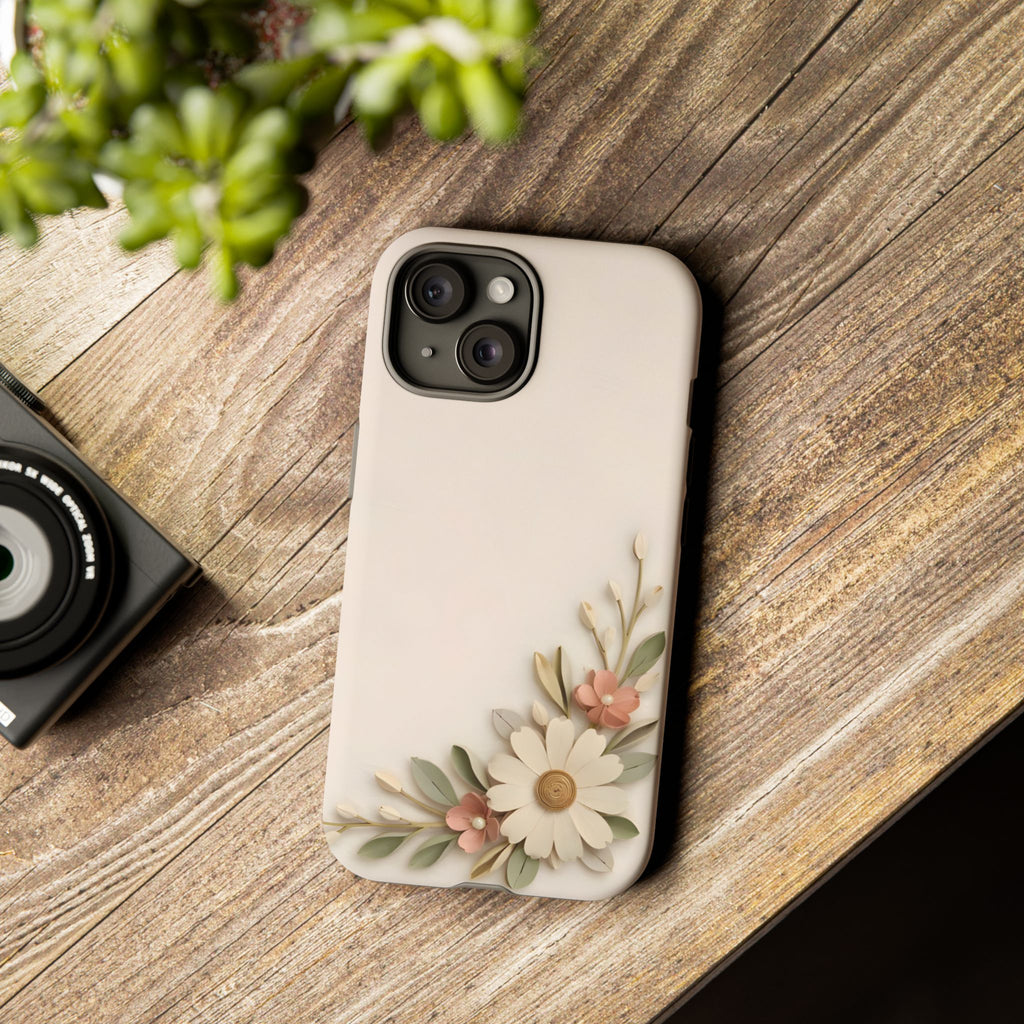 Daisy Blossom Tough Phone Case — Floral Protective iPhone Cover