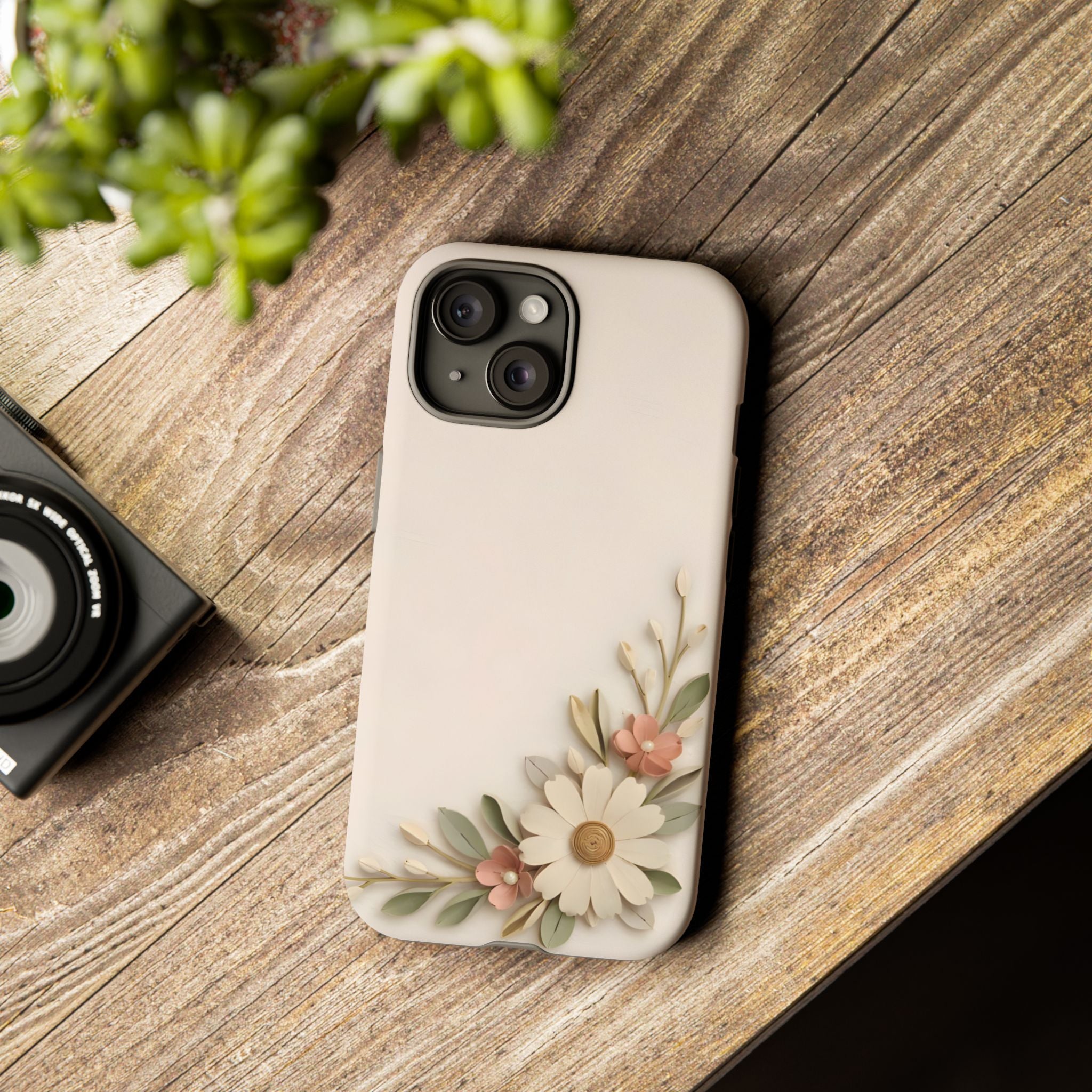 Daisy Blossom Tough Phone Case — Floral Protective iPhone Cover