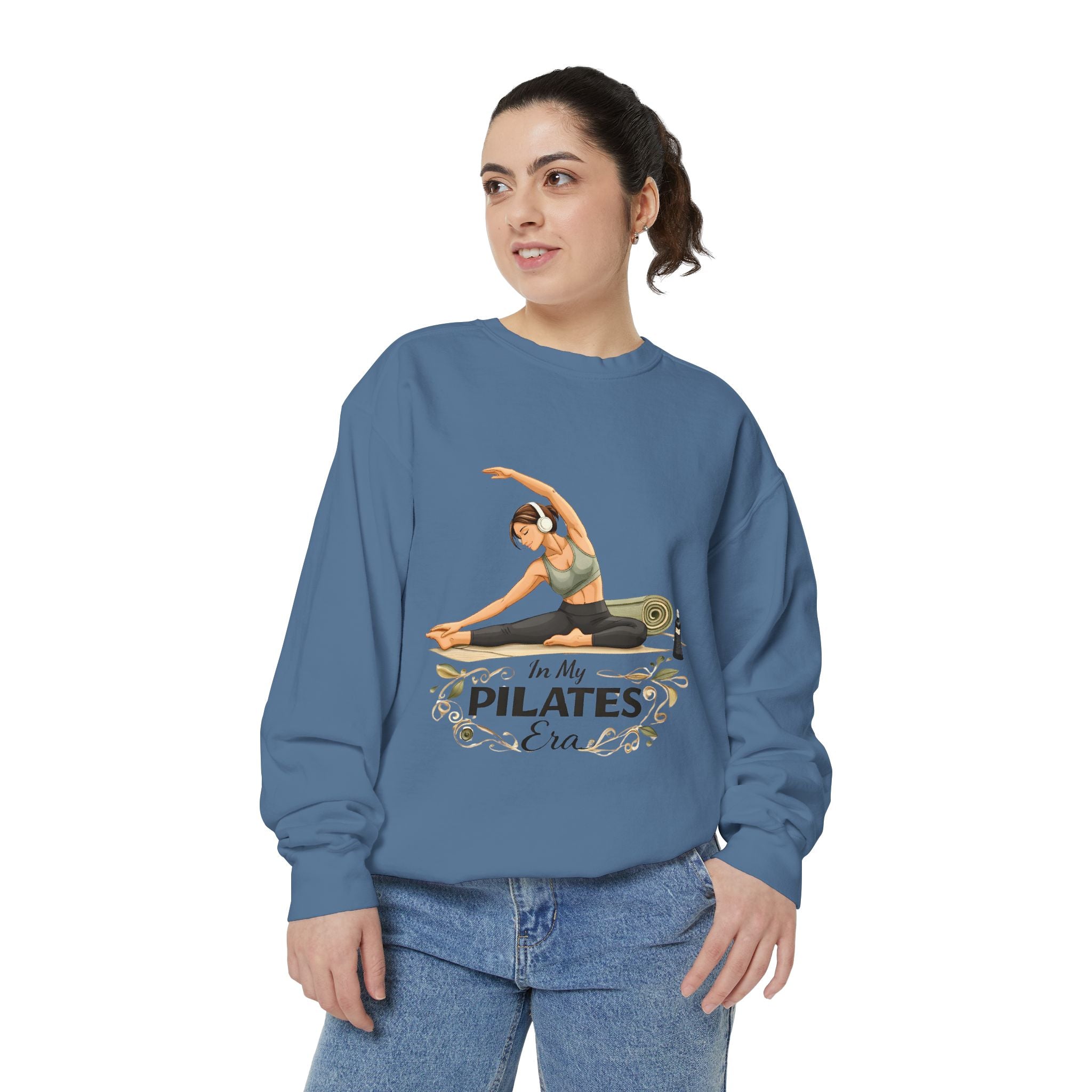 Pilates Era Sweatshirt - 'In My Pilates Era' Illustrated Fitness Crewneck