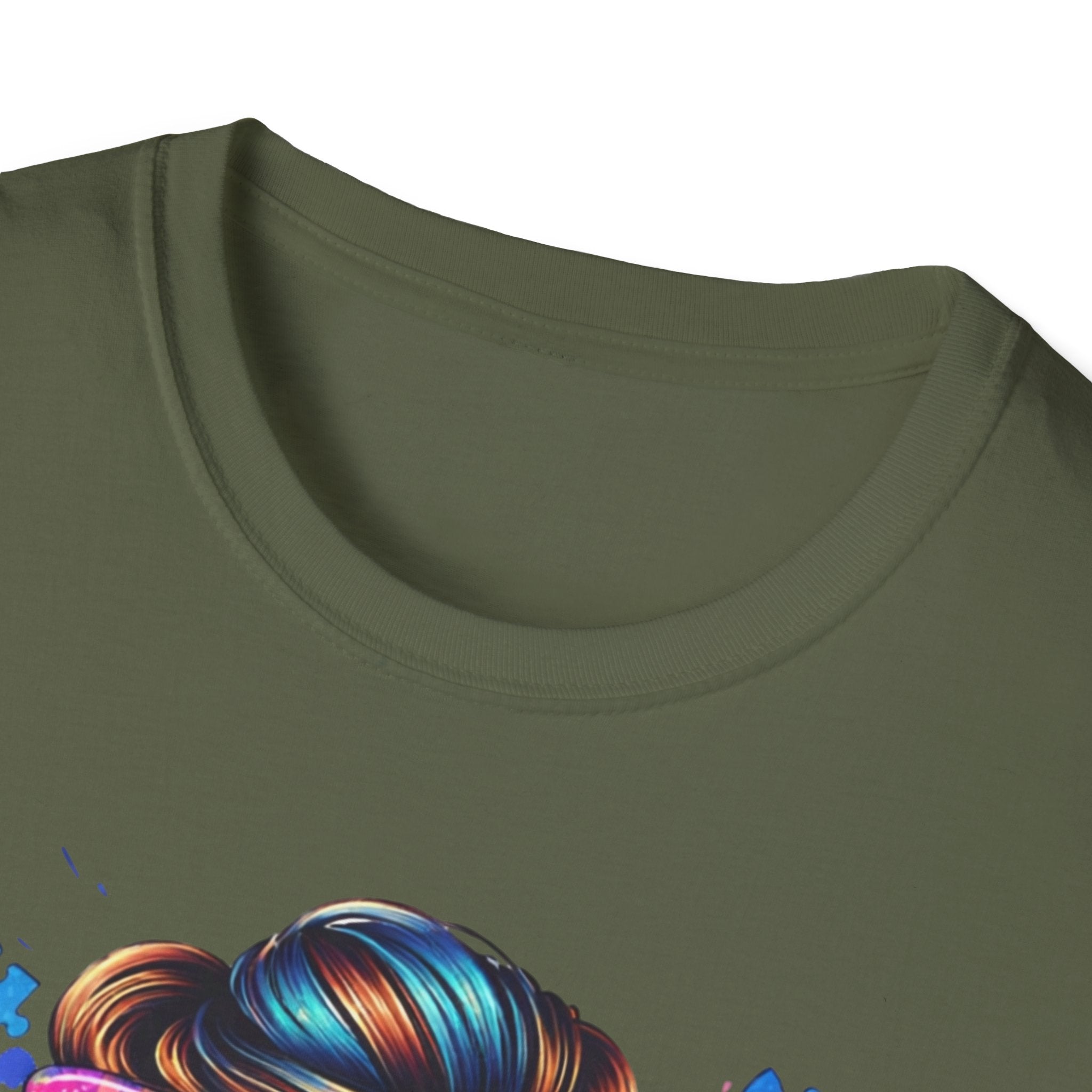Autism Mom T-Shirt — Colorful Puzzle Heart Design for Proud Moms
