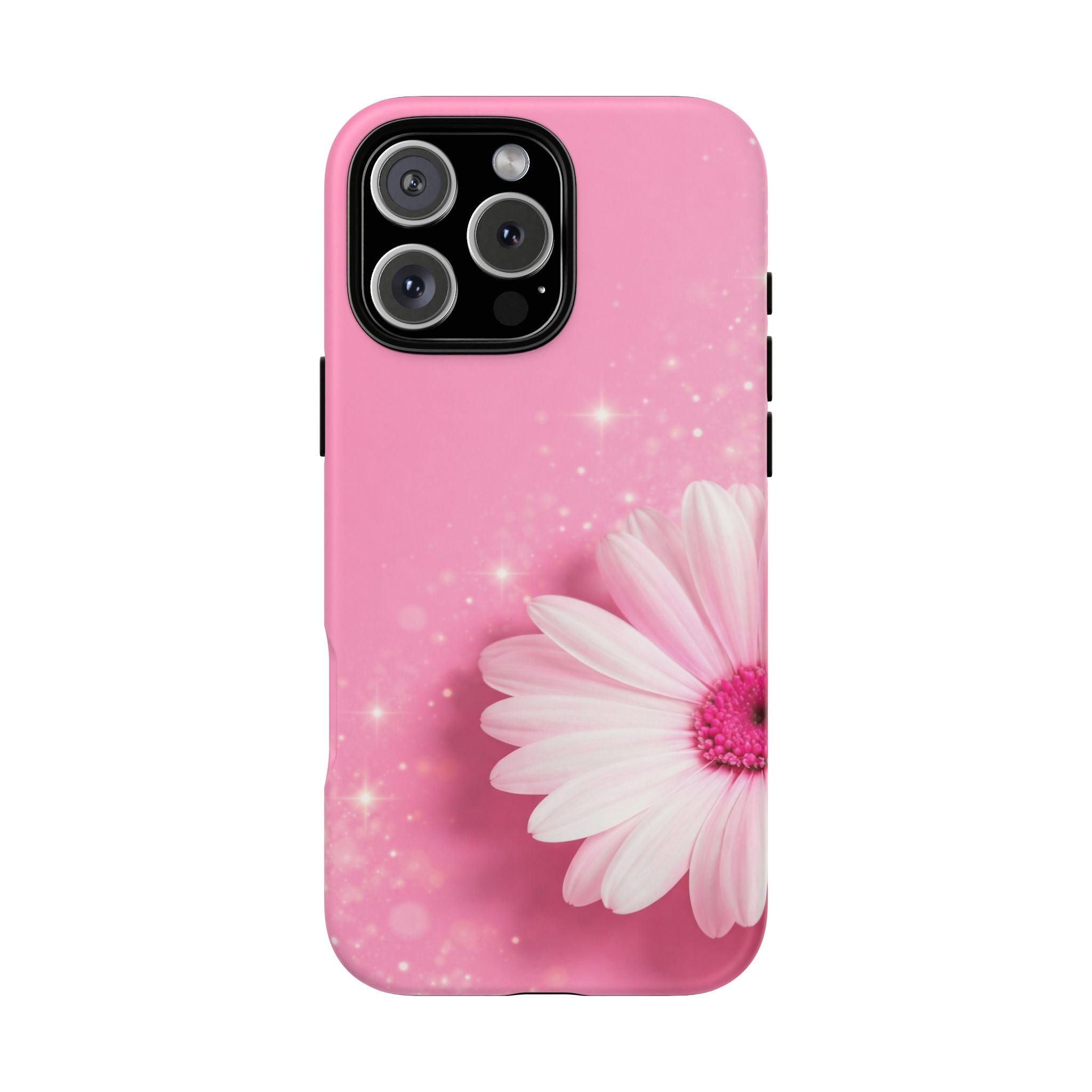 Pink Daisy Phone Case, Aesthetic Floral iPhone & Samsung Case, Cute Flower Phone Cover, Soft Girl Coquette Case, Feminine Pink Case