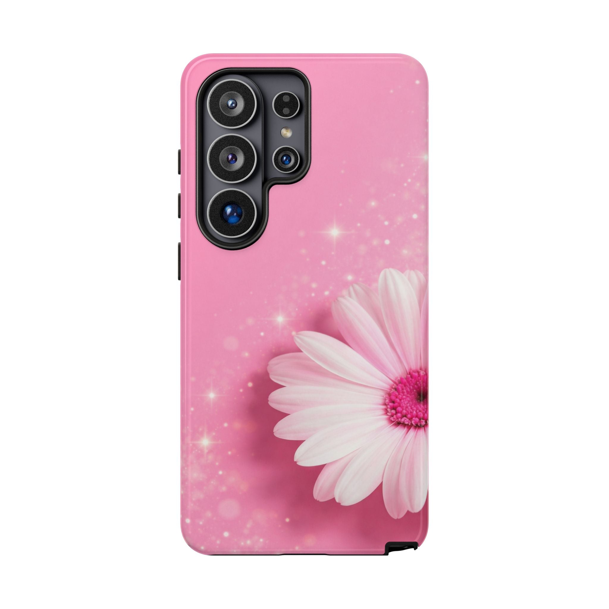 Pink Daisy Phone Case, Aesthetic Floral iPhone & Samsung Case, Cute Flower Phone Cover, Soft Girl Coquette Case, Feminine Pink Case