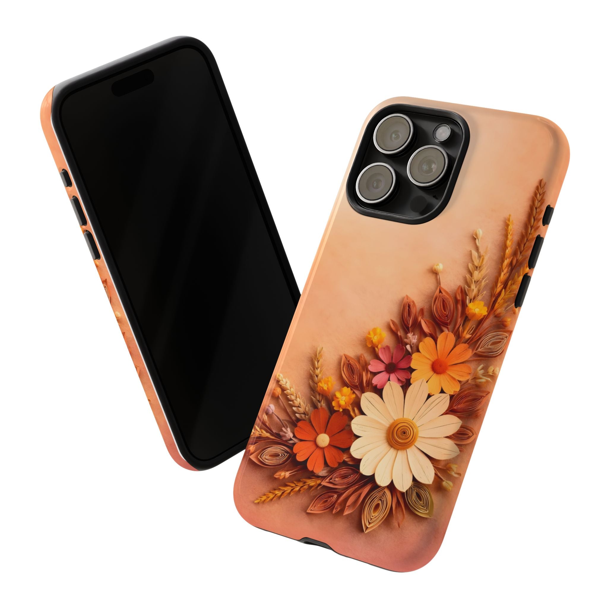 Floral Daisies Phone Case — Autumn Bouquet Protective iPhone Cover