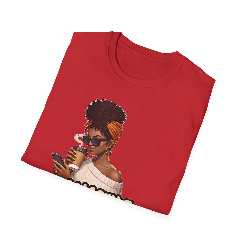 Chasing Goals Not People T-Shirt — Motivational Afro Woman Graphic Tee
